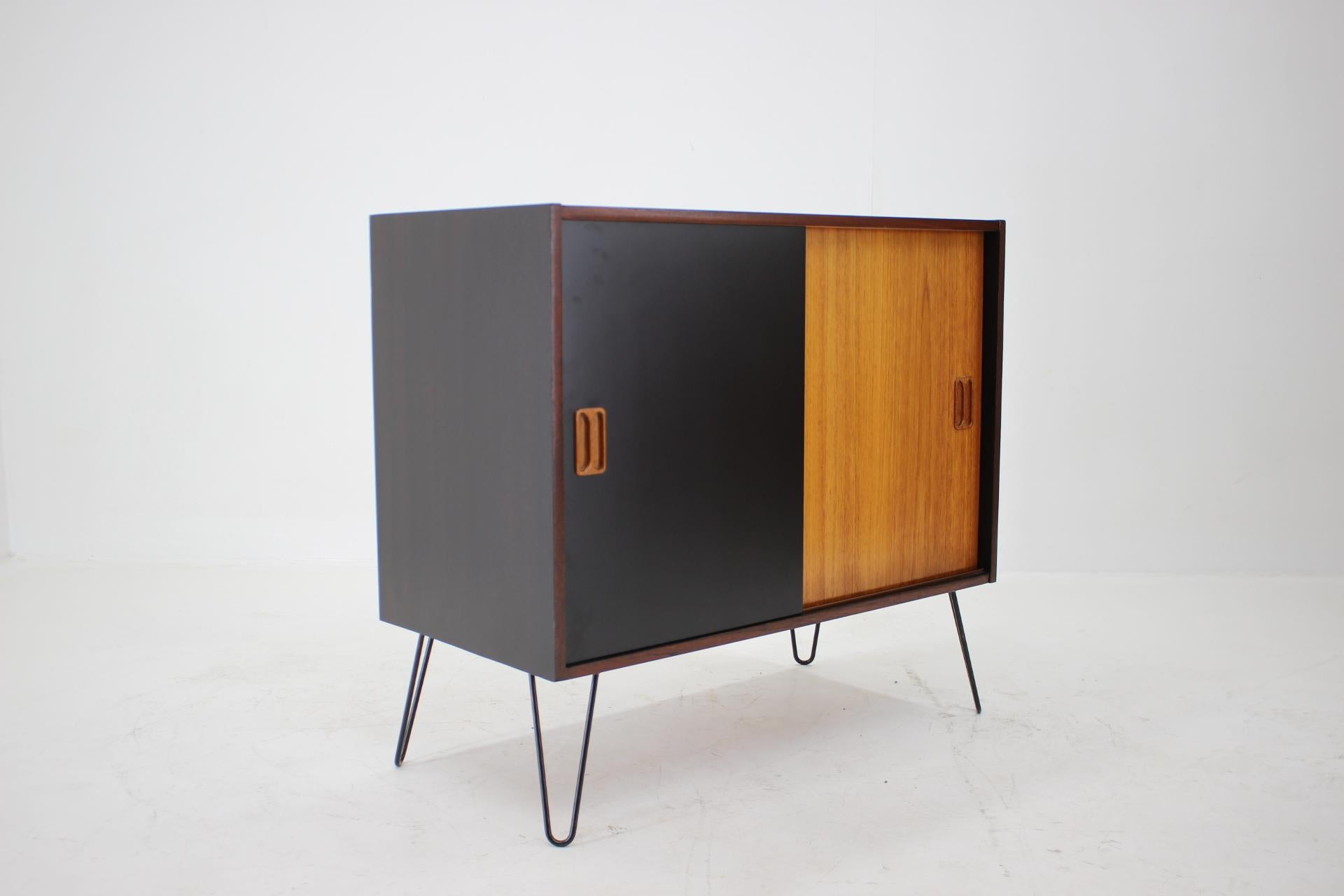 Mid-Century Modern 1960s Danish Teak Upcycled Cabinet For Sale