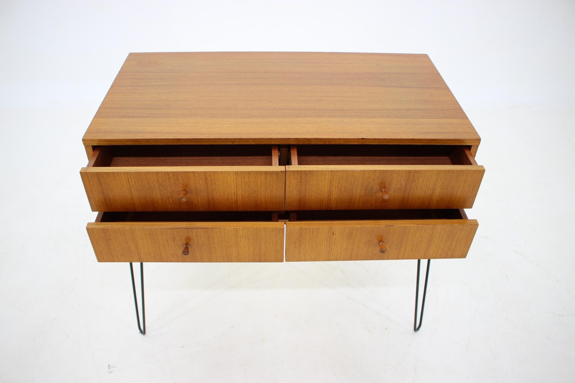 Iron 1960s Danish Teak Upcycled Cabinet For Sale