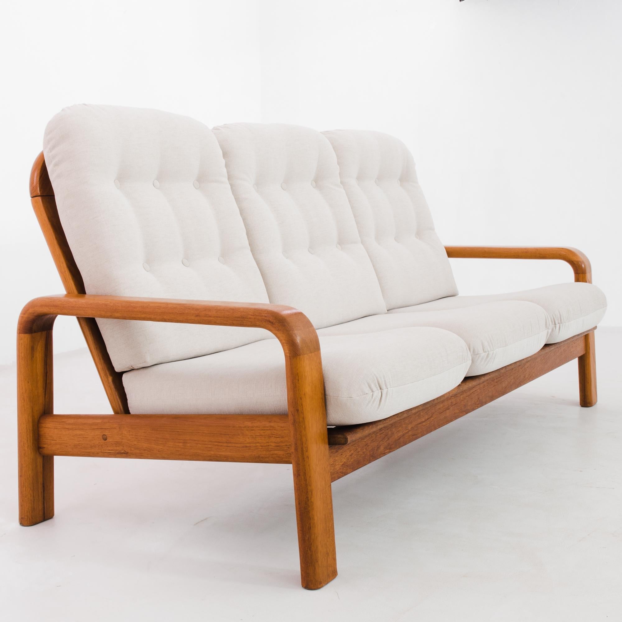 1960s Danish Teak Upholstered Sofa 1