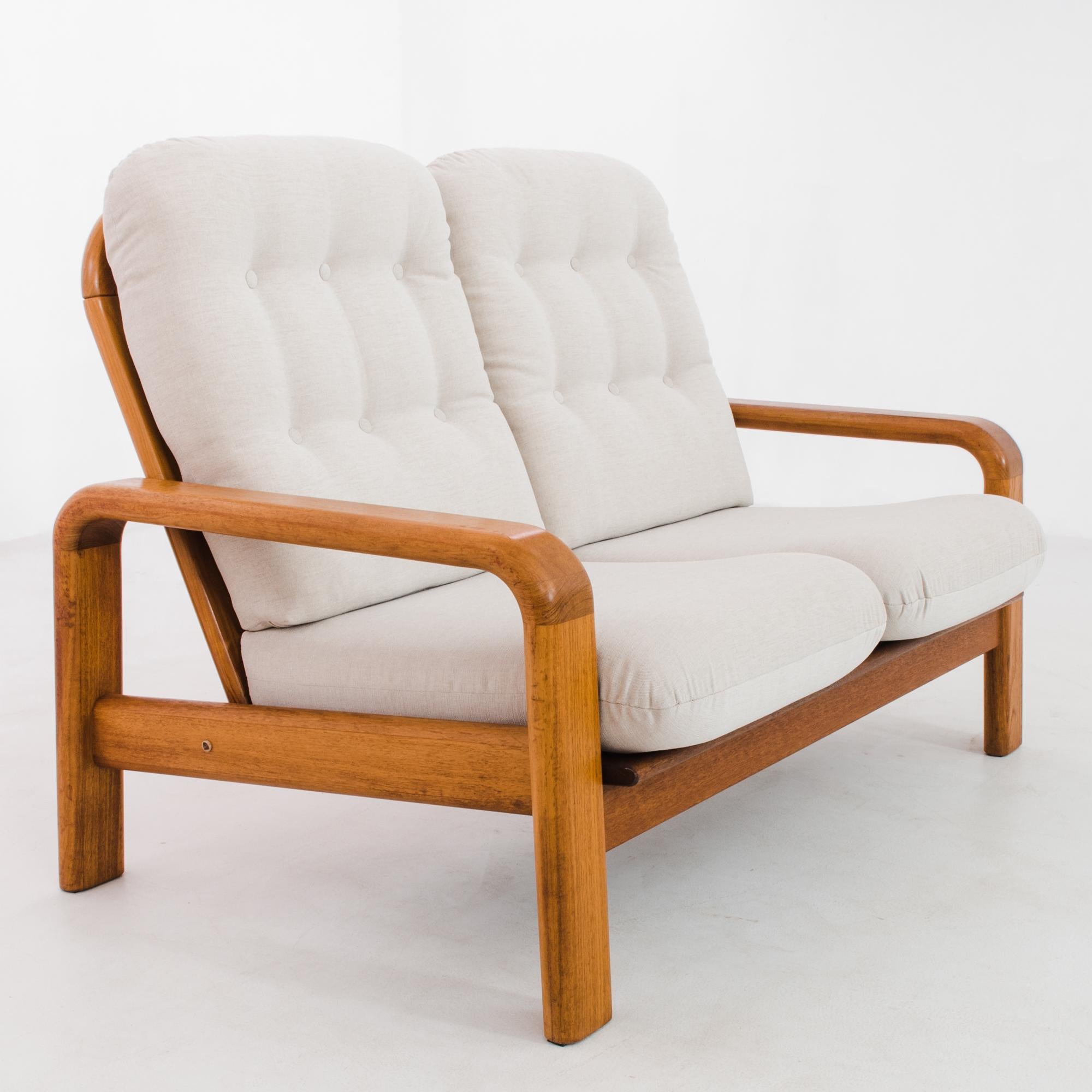 1960s Danish Teak Upholstered Sofa 2