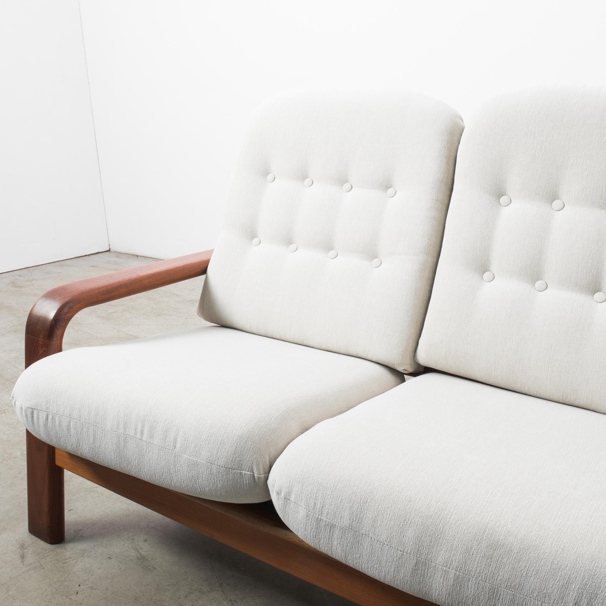 1960s Danish Teak Upholstered Sofa 2