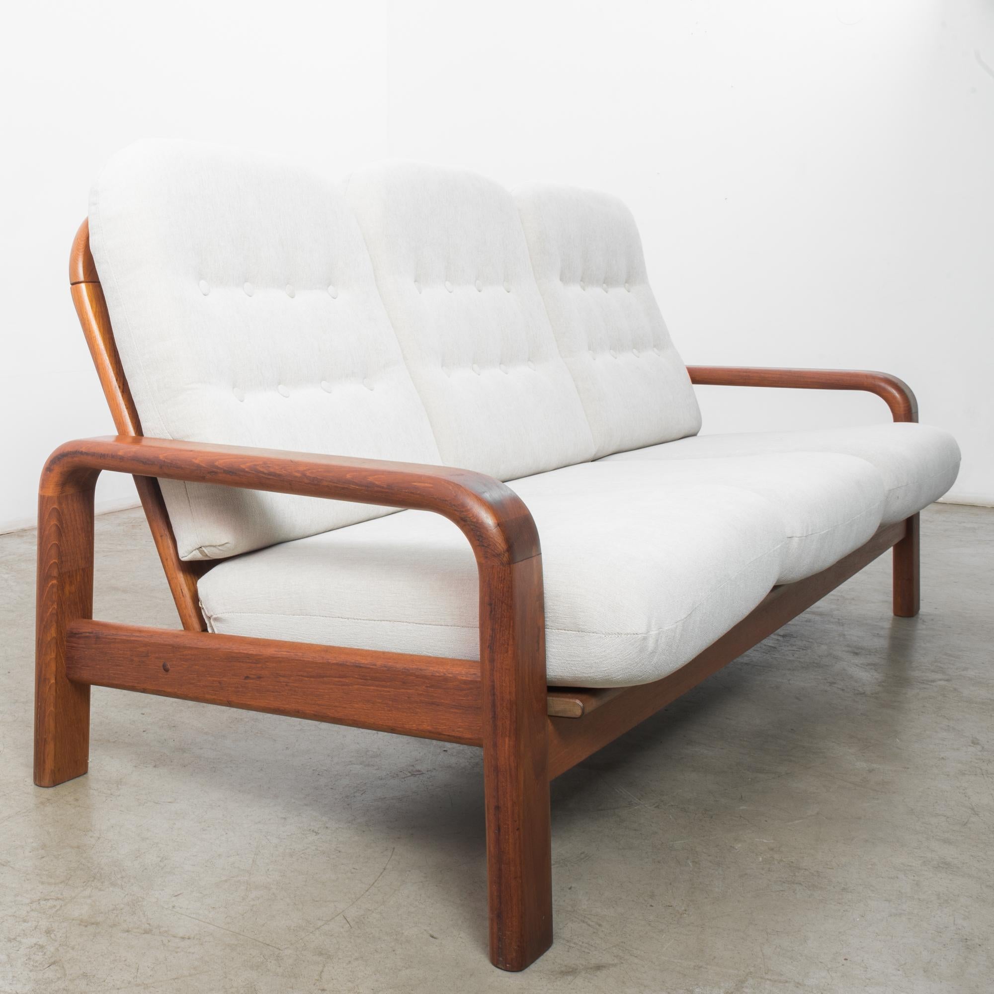 1960s Danish Teak Upholstered Sofa 3