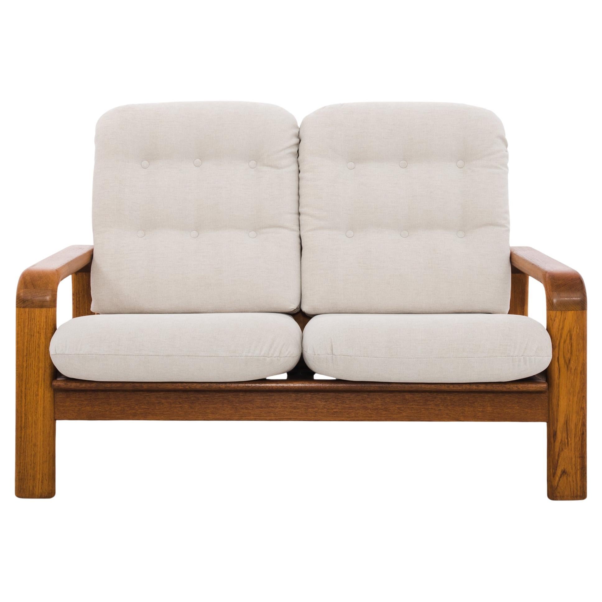 1960s Danish Teak Upholstered Sofa