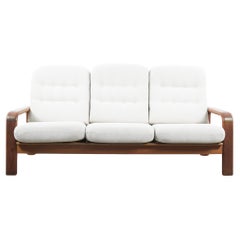 1960s Danish Teak Upholstered Sofa