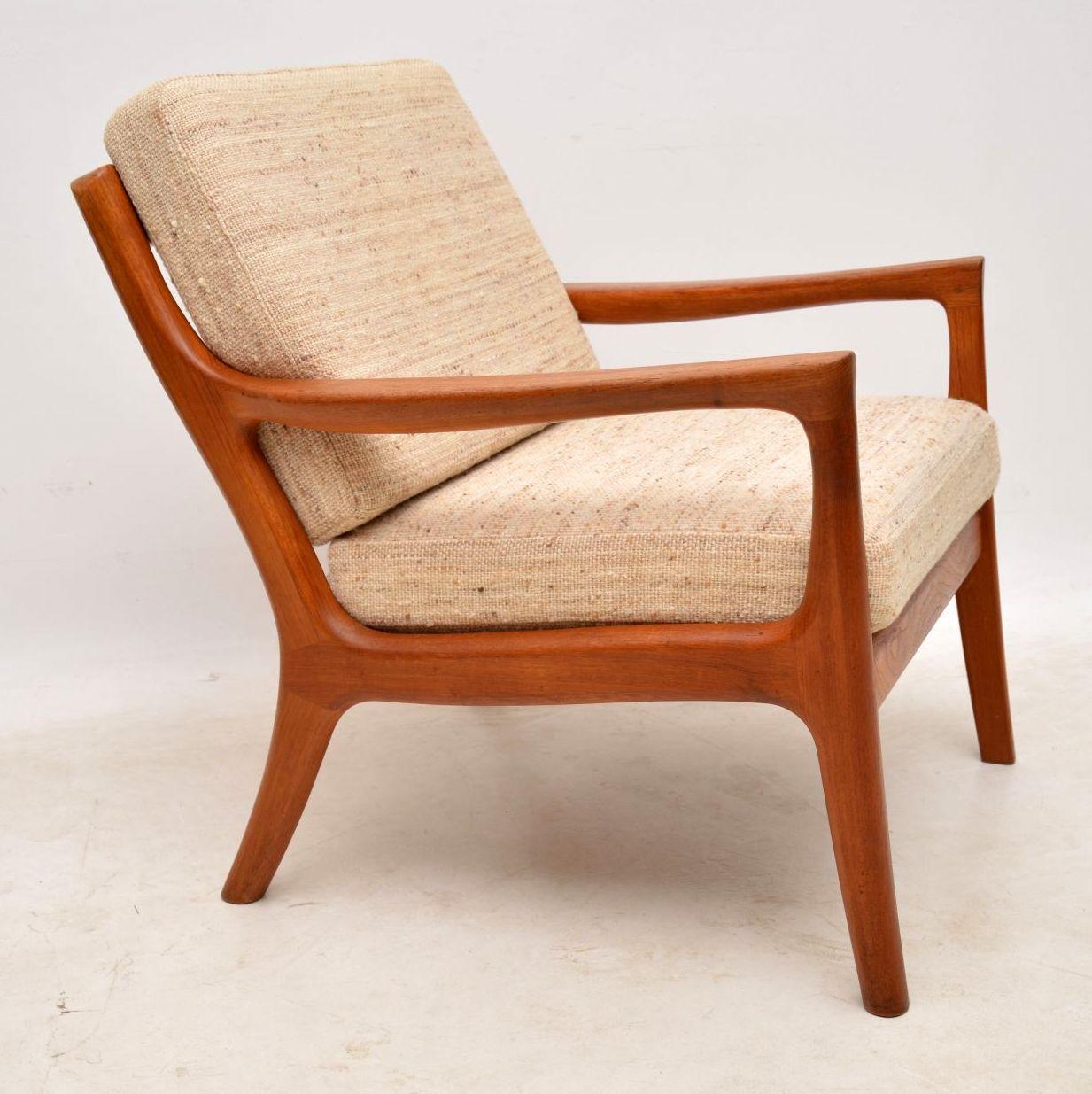 A very stylish and extremely well made Danish vintage armchair in solid teak, this dates from the 1960s. It’s in great condition for its age, the frame just has some very light surface wear here and there. It’s sturdy, sound and very comfortable,