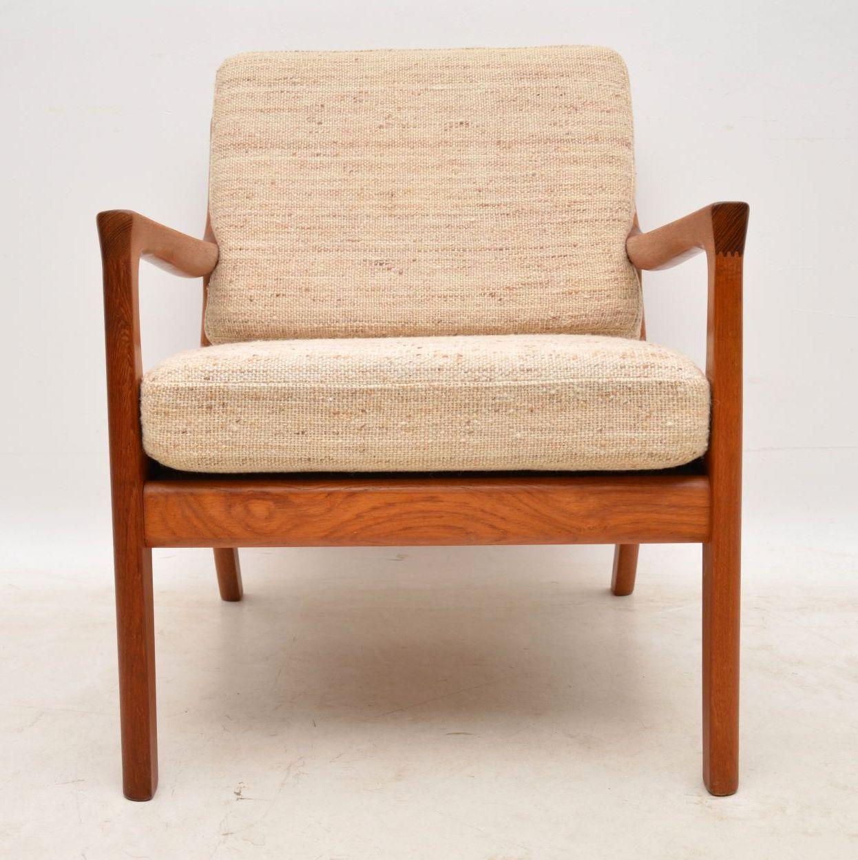 Mid-Century Modern 1960s Danish Teak Vintage Armchair