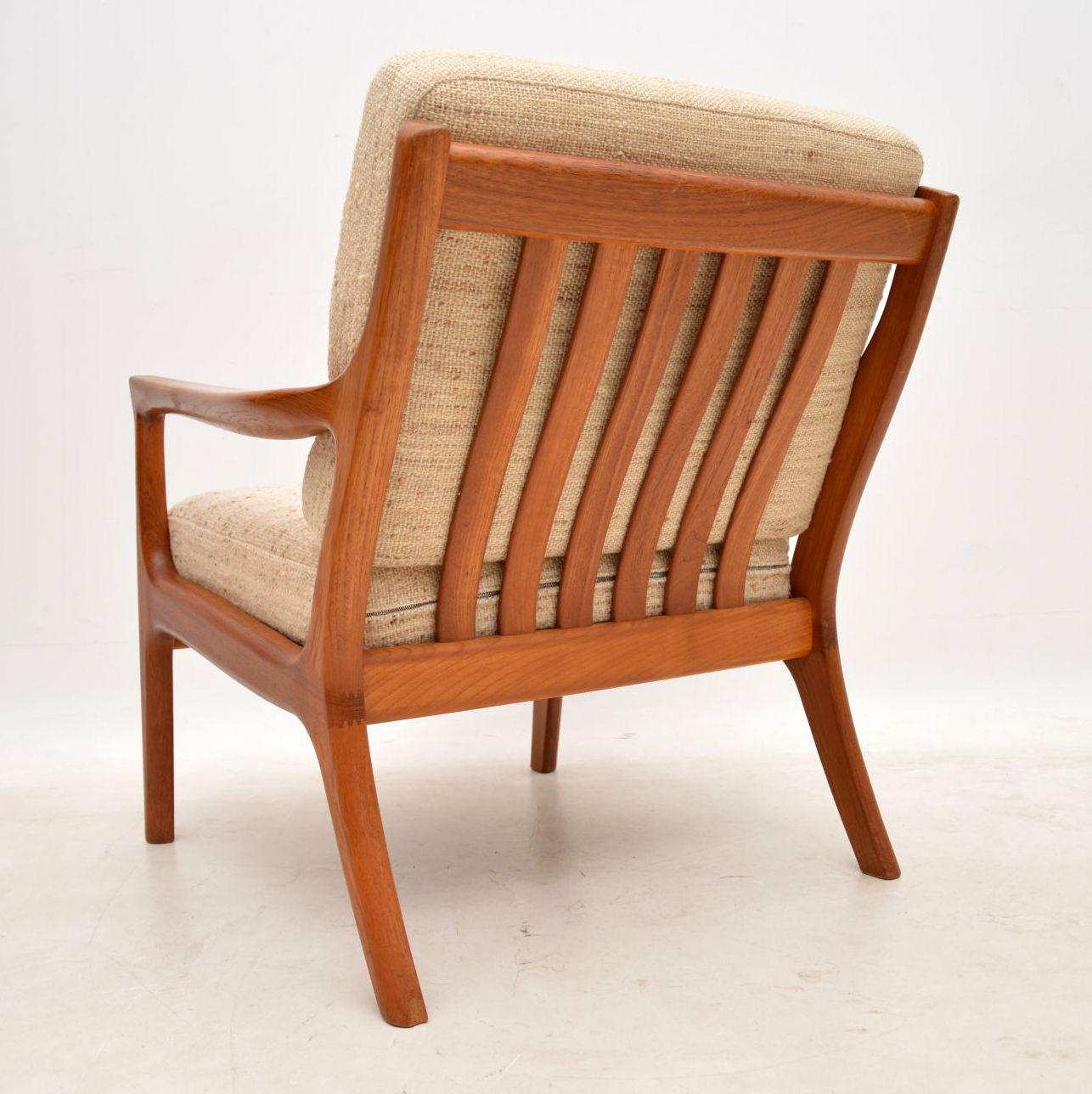 Mid-20th Century 1960s Danish Teak Vintage Armchair