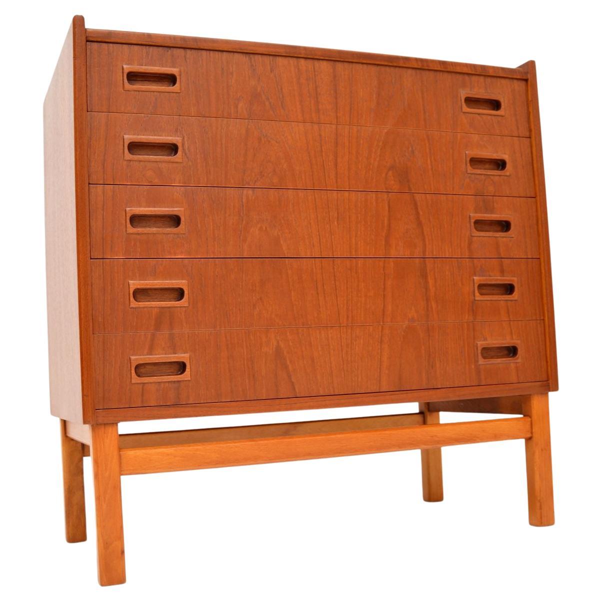 1960's Danish Teak Vintage Chest of Drawers For Sale