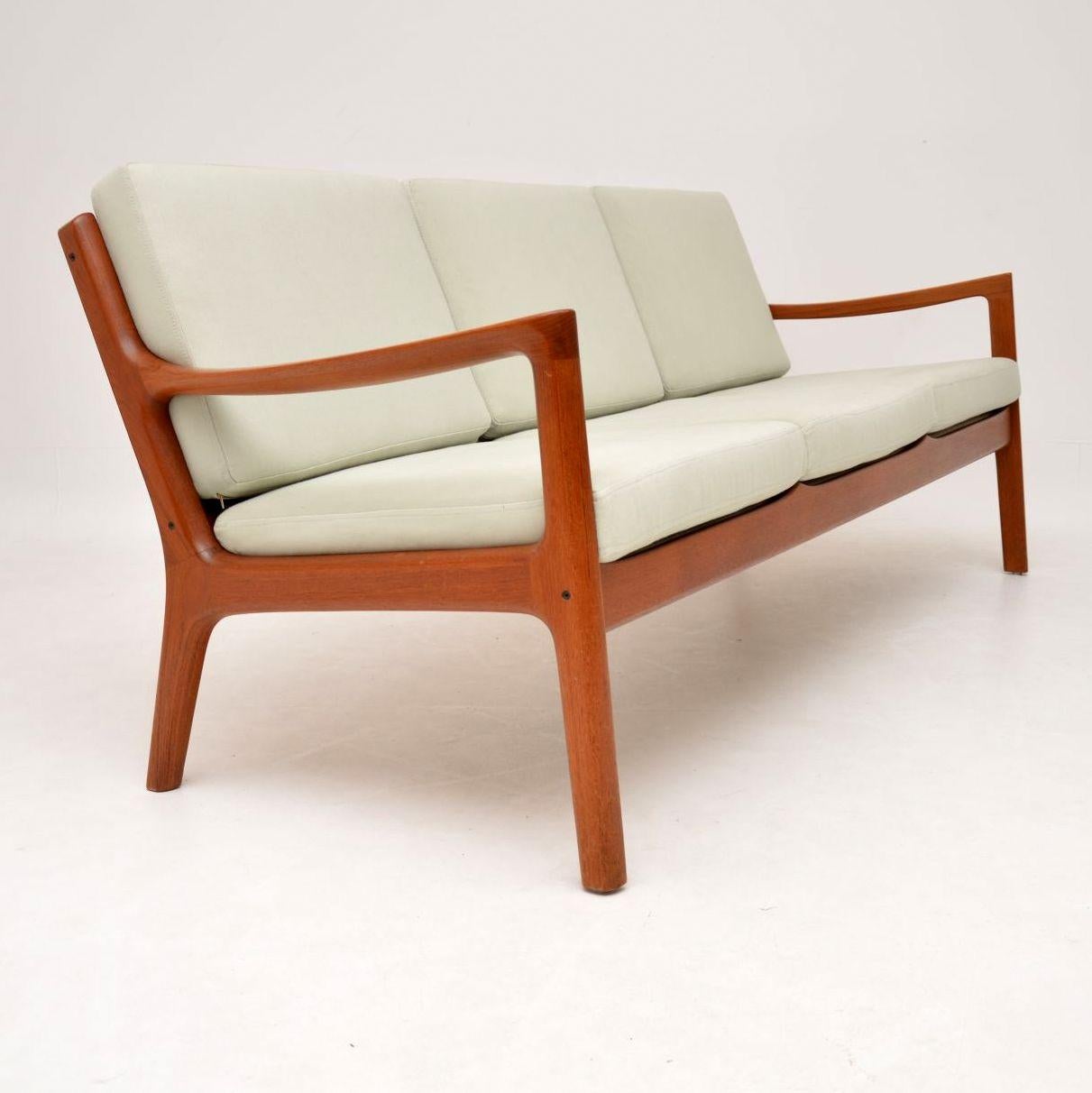 Mid-20th Century 1960s Danish Teak Vintage Senator Sofa by Ole Wanscher