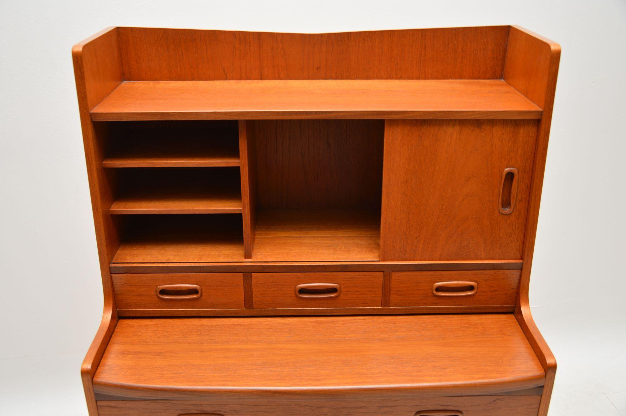 1960s Danish Teak Vintage Writing Bureau 2