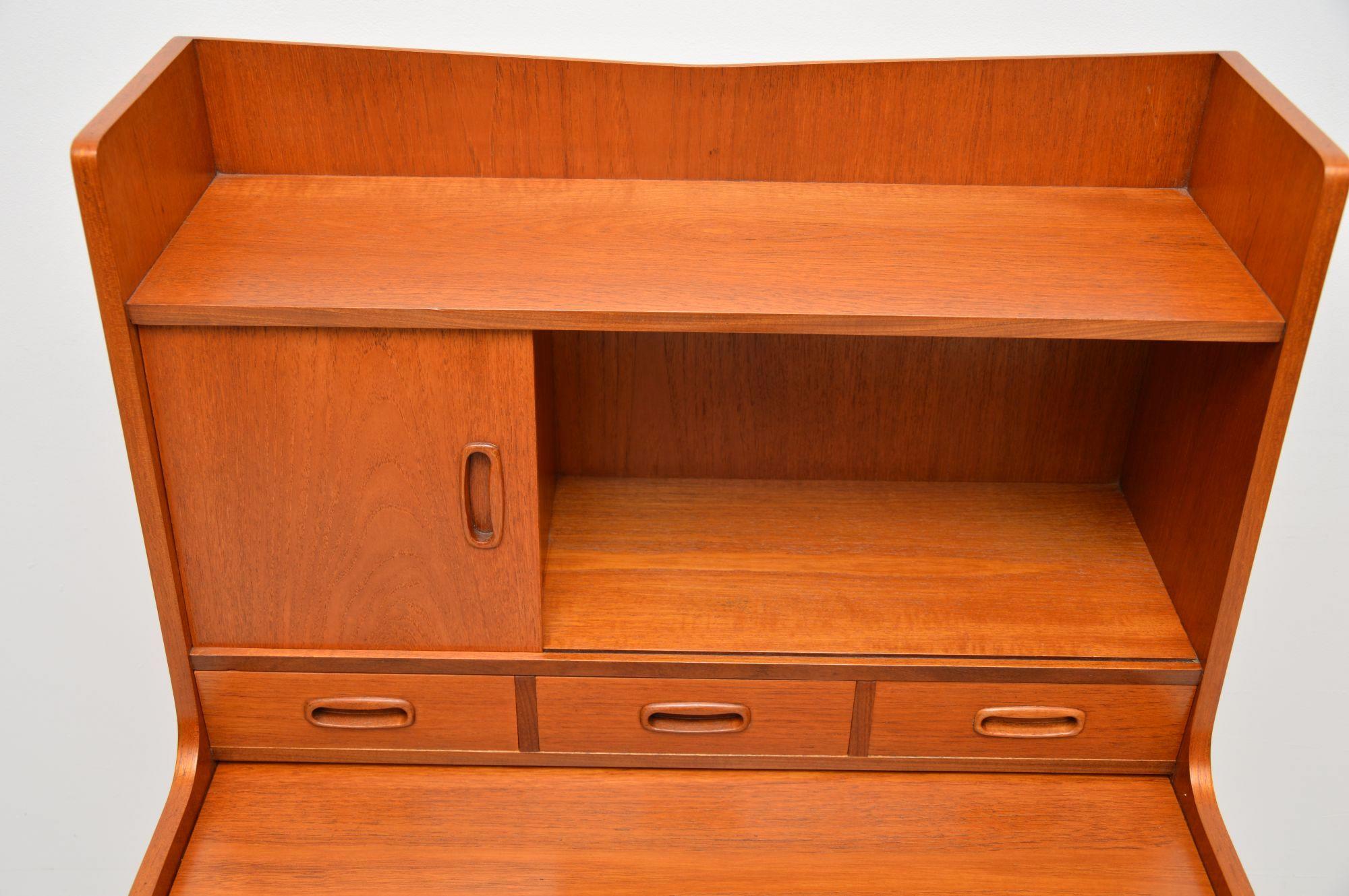 1960s Danish Teak Vintage Writing Bureau 1