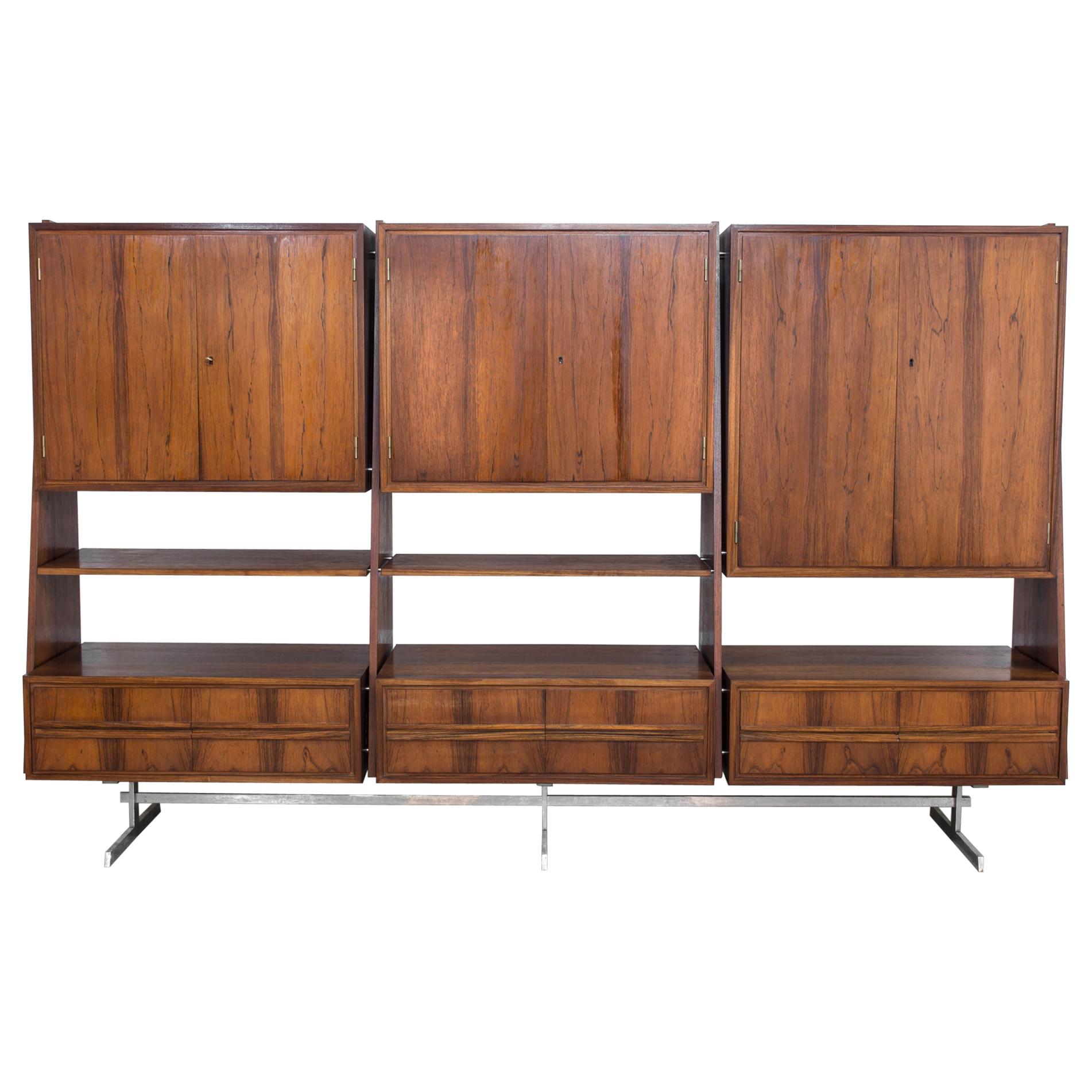 1960s Danish Teak Wall Unit