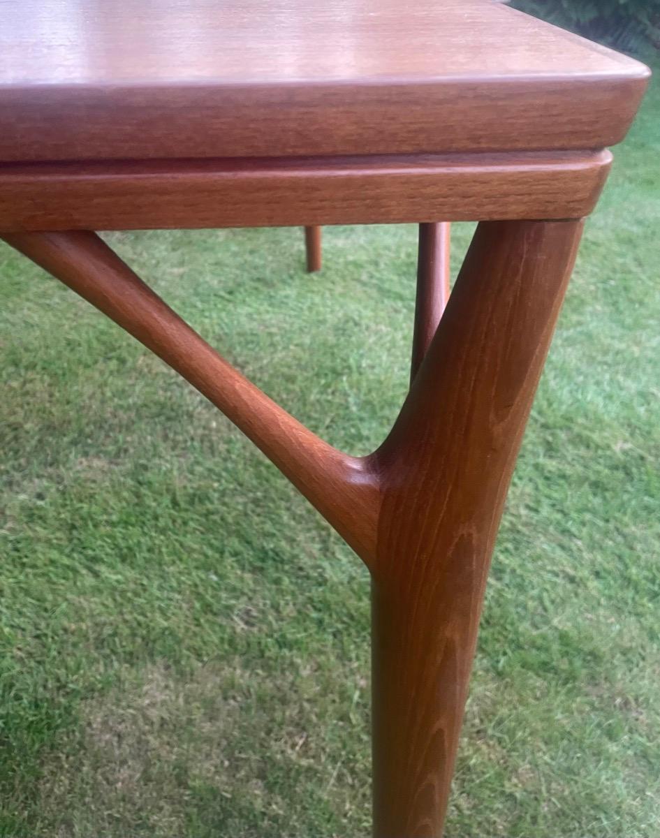 20th Century 1960s Danish Teak Willy Sigh for H. Sigh & Søn Tree Leg Extendable Dining Table