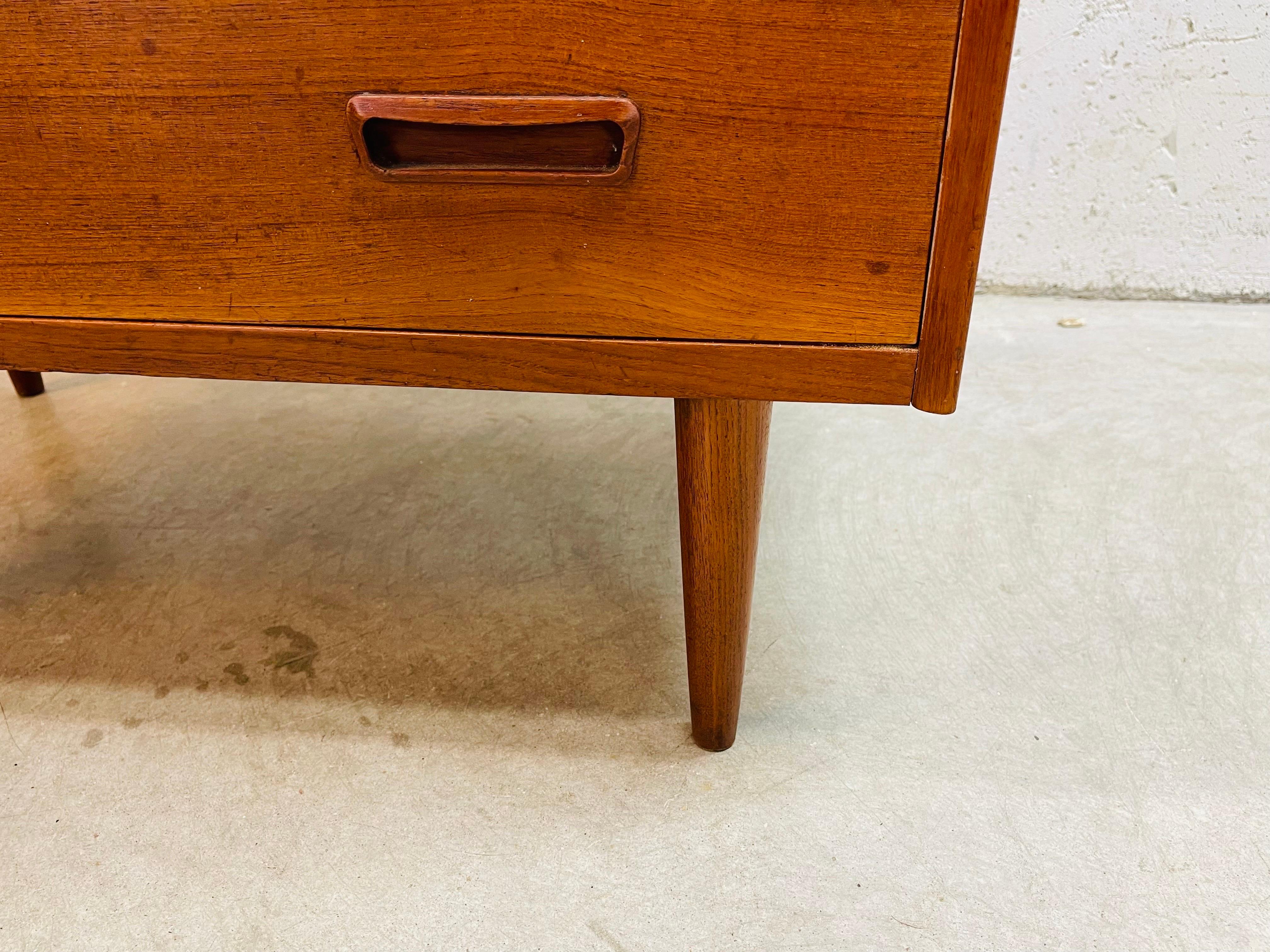 1960s Danish Teak Wood Vanity Cabinet For Sale 5