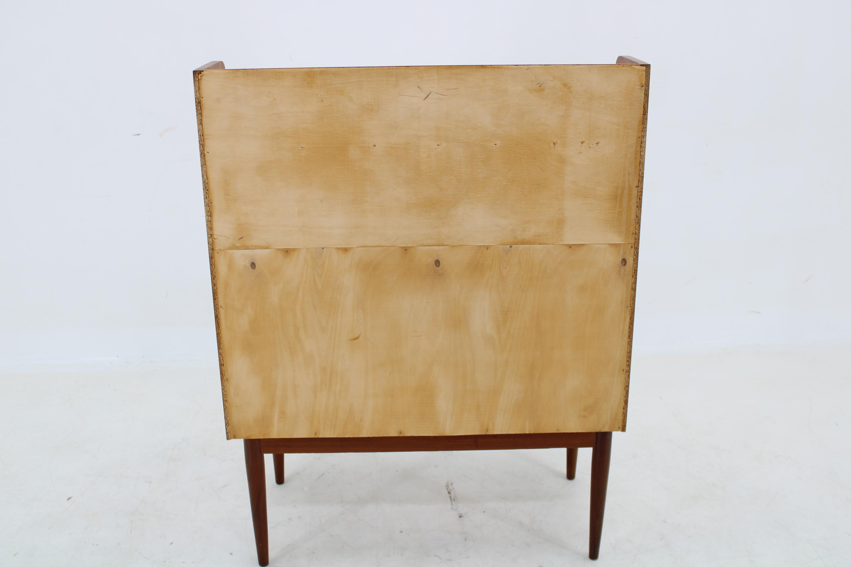1960s Danish Teak Writing Cabinet, Restored For Sale 4
