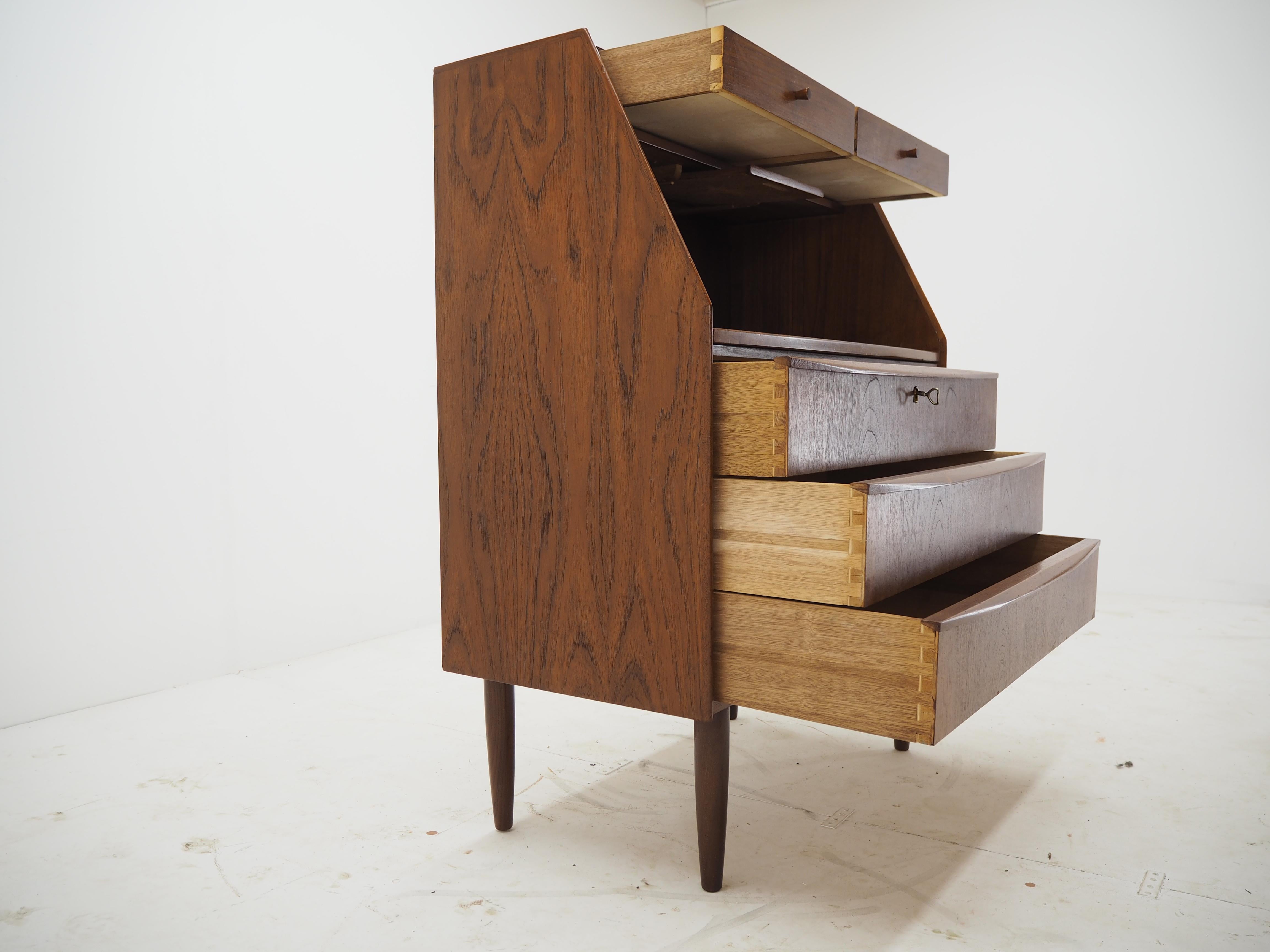 Wood 1960s Danish Teak Writing Cabinet