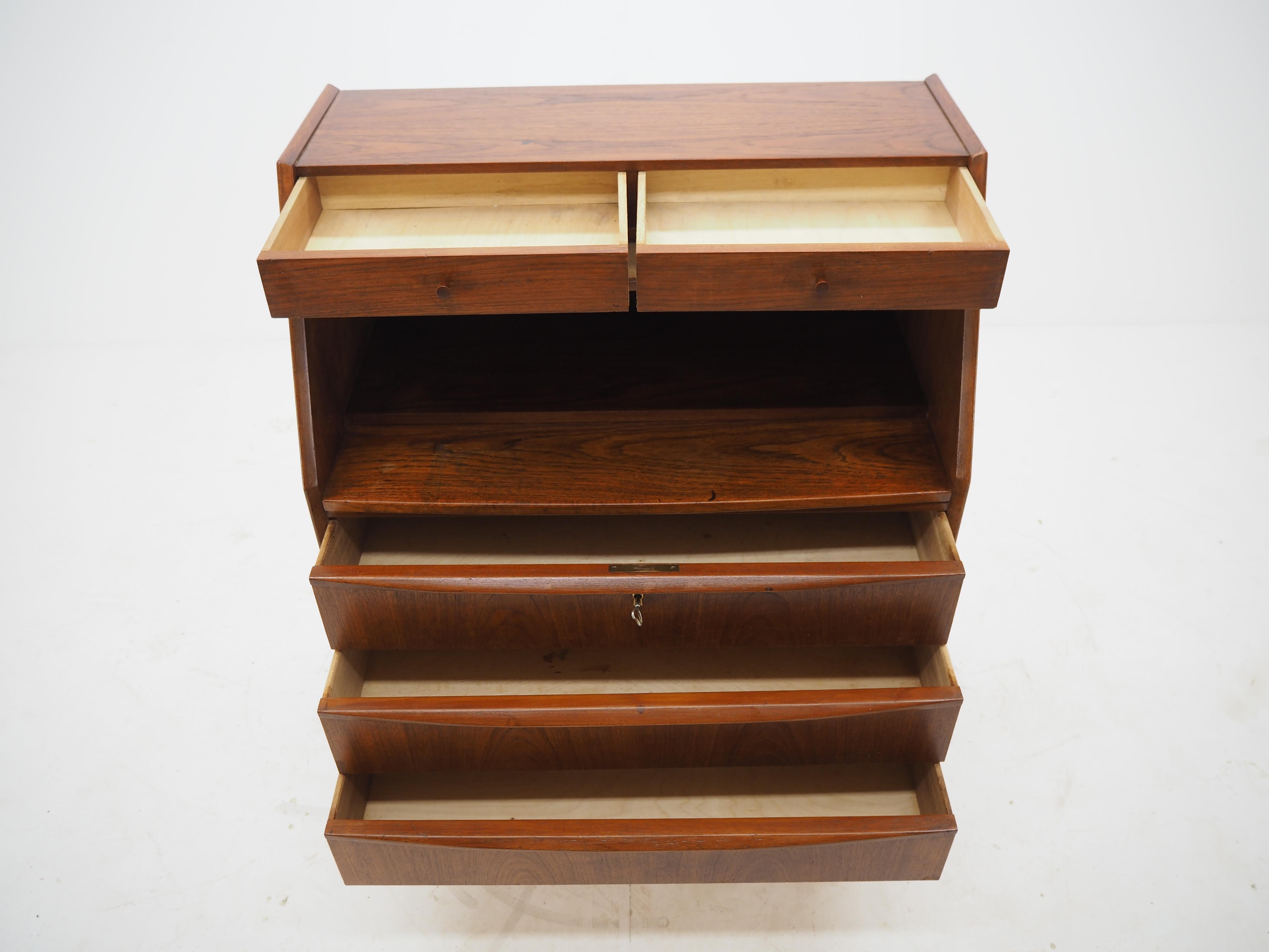 1960s Danish Teak Writing Cabinet 1