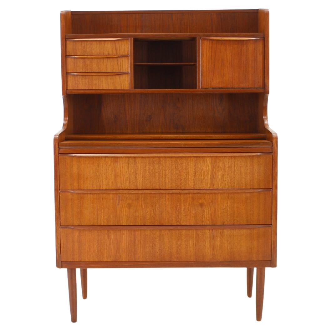 1960s Danish Teak Writing Cabinet