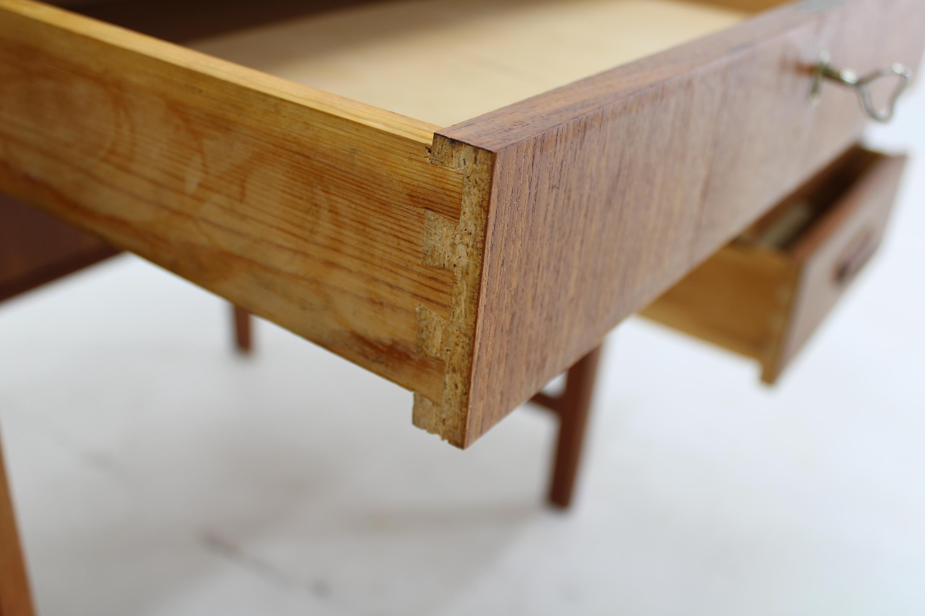 Wood 1960s Danish Teak Writing Desk For Sale