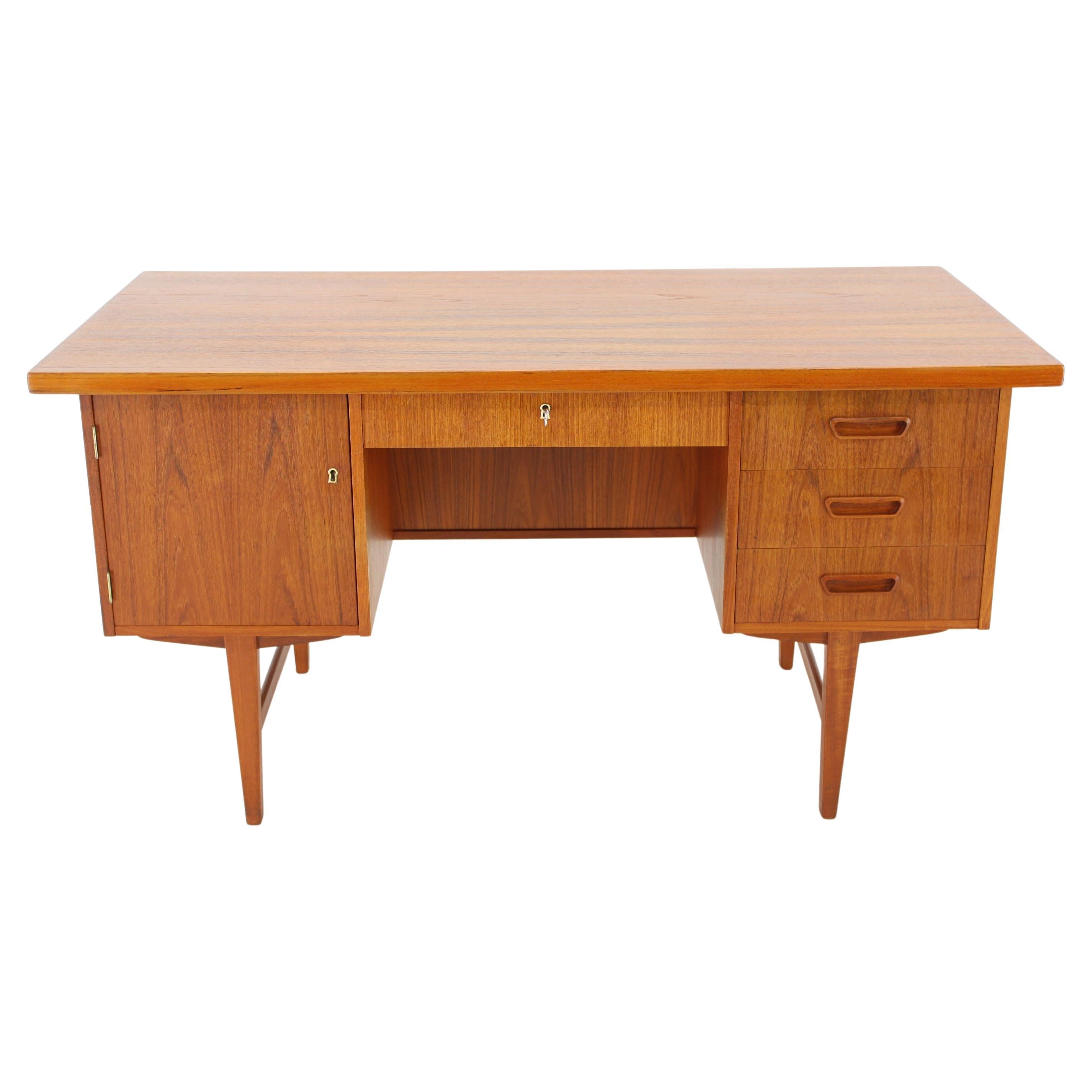 1960s Danish Teak Writing Desk For Sale
