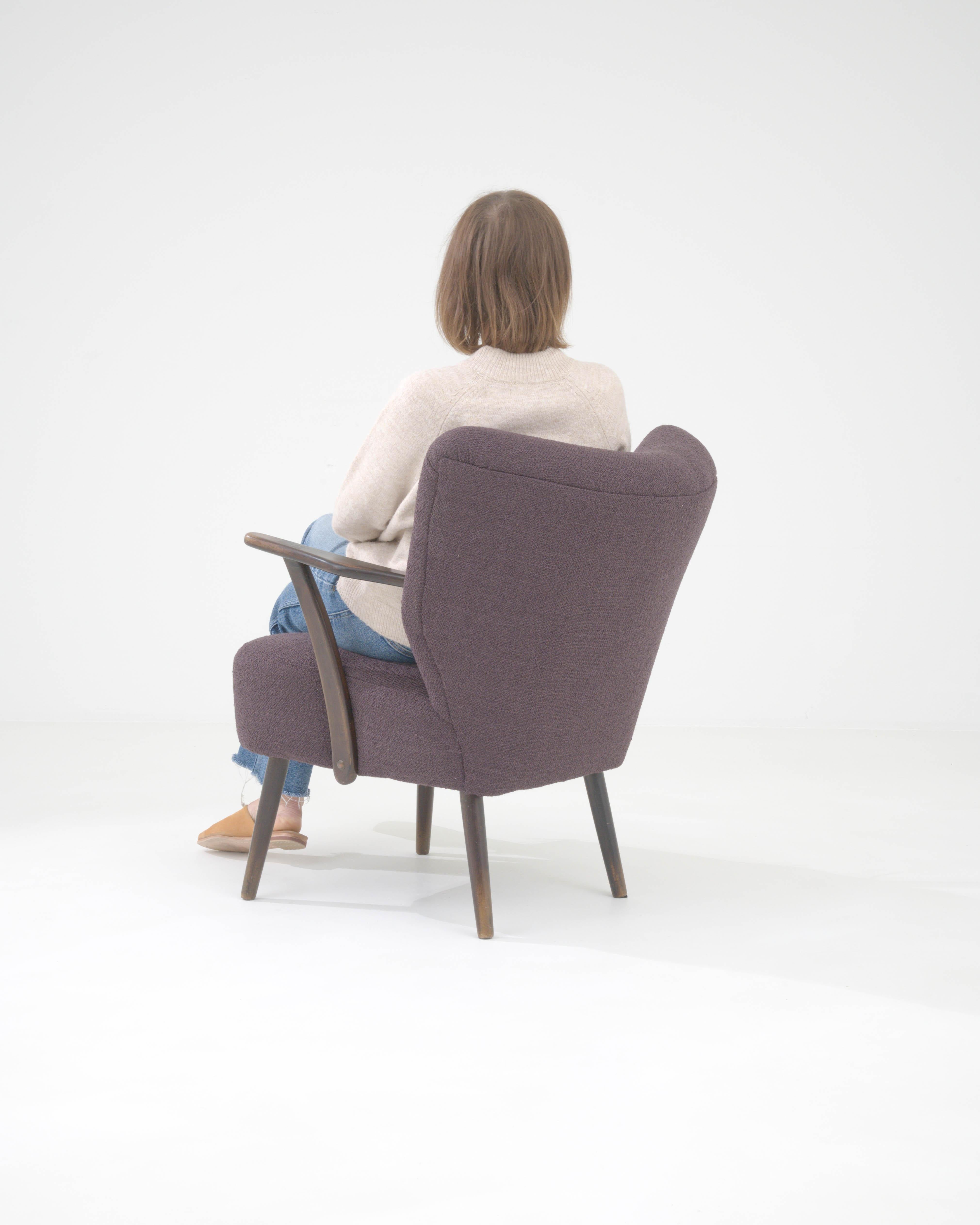1960s Danish Upholstered Armchair For Sale 2