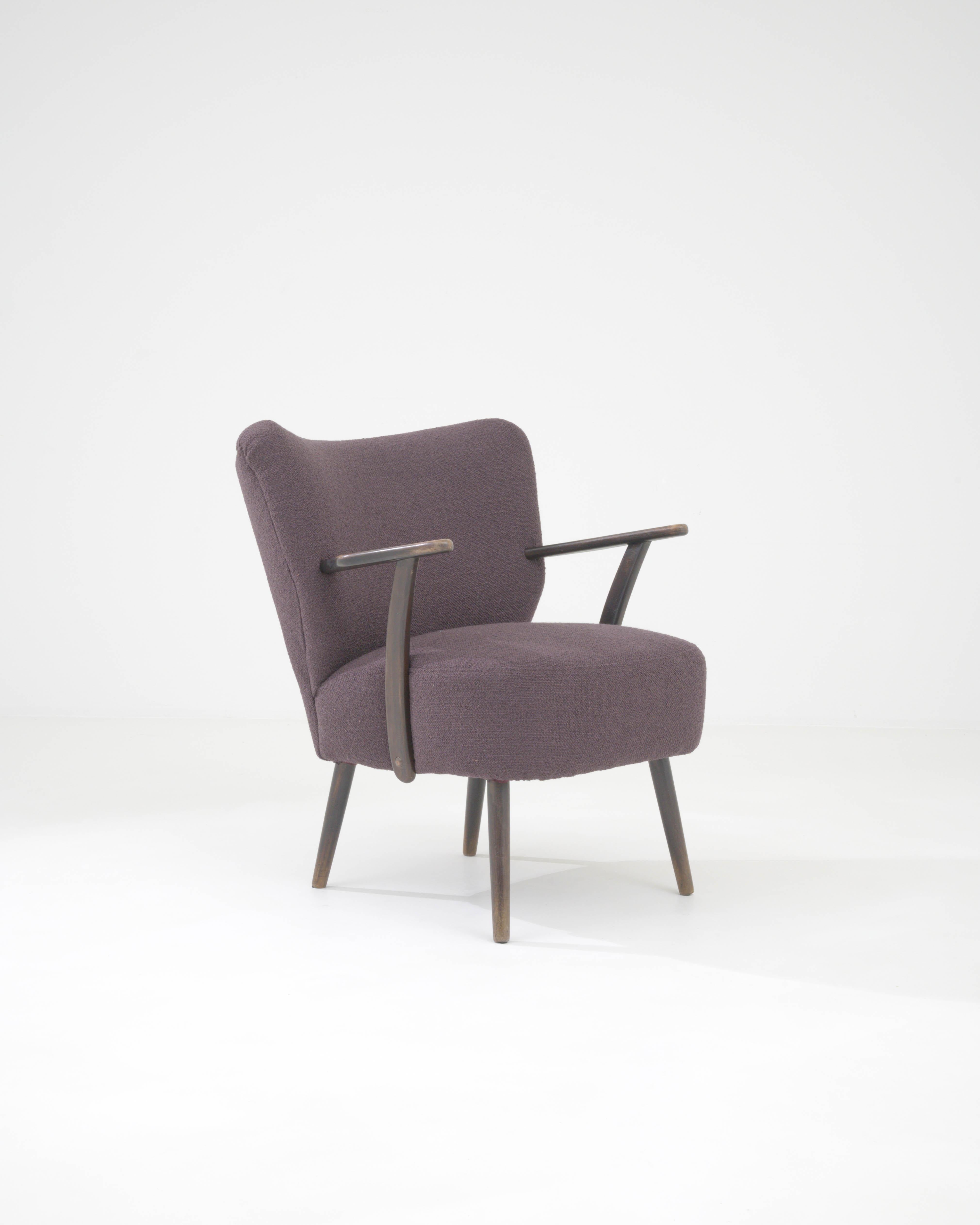 1960s Danish Upholstered Armchair For Sale 3