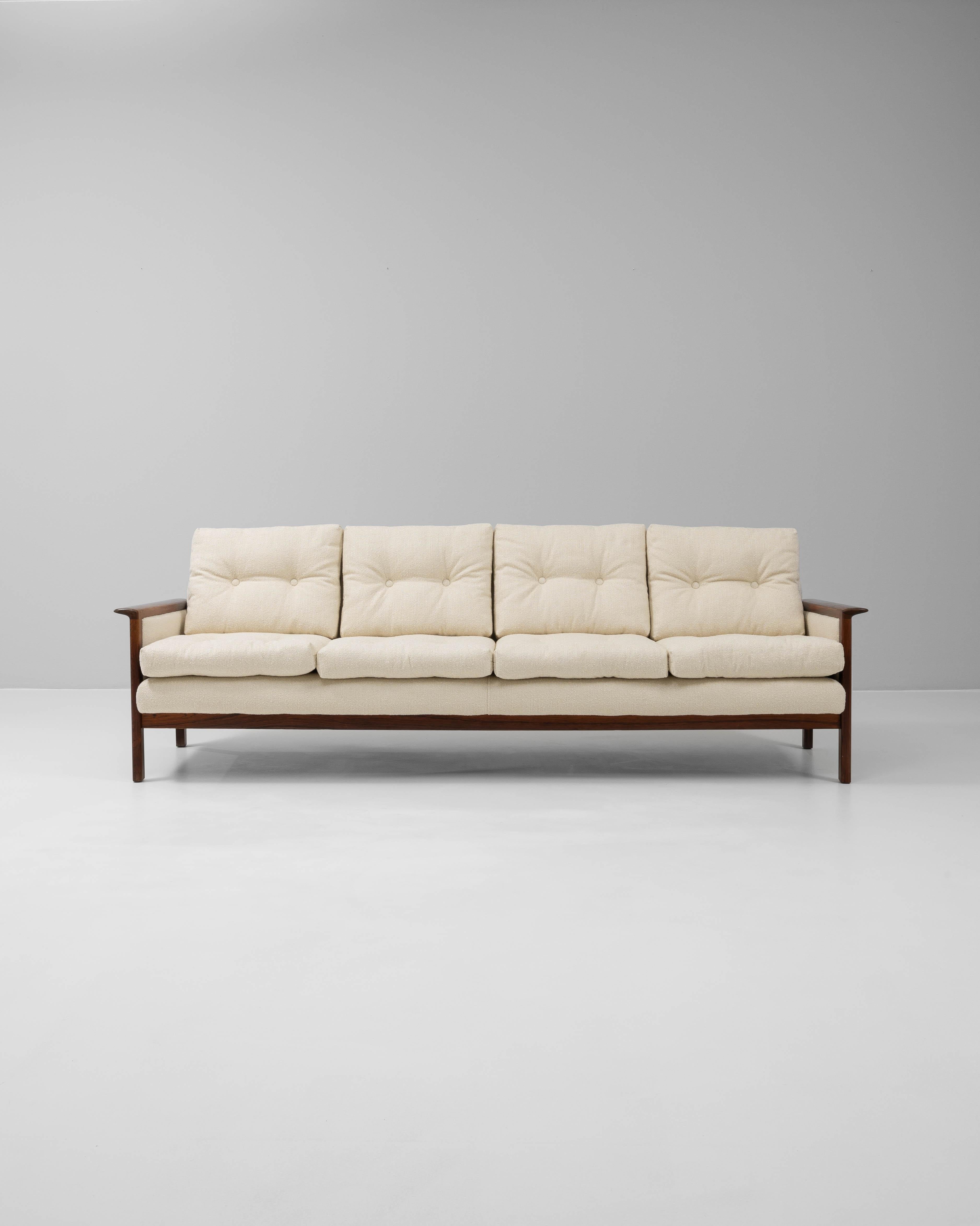1960s Danish Upholstered Sofa By Hans Olsen (Dänisch) im Angebot