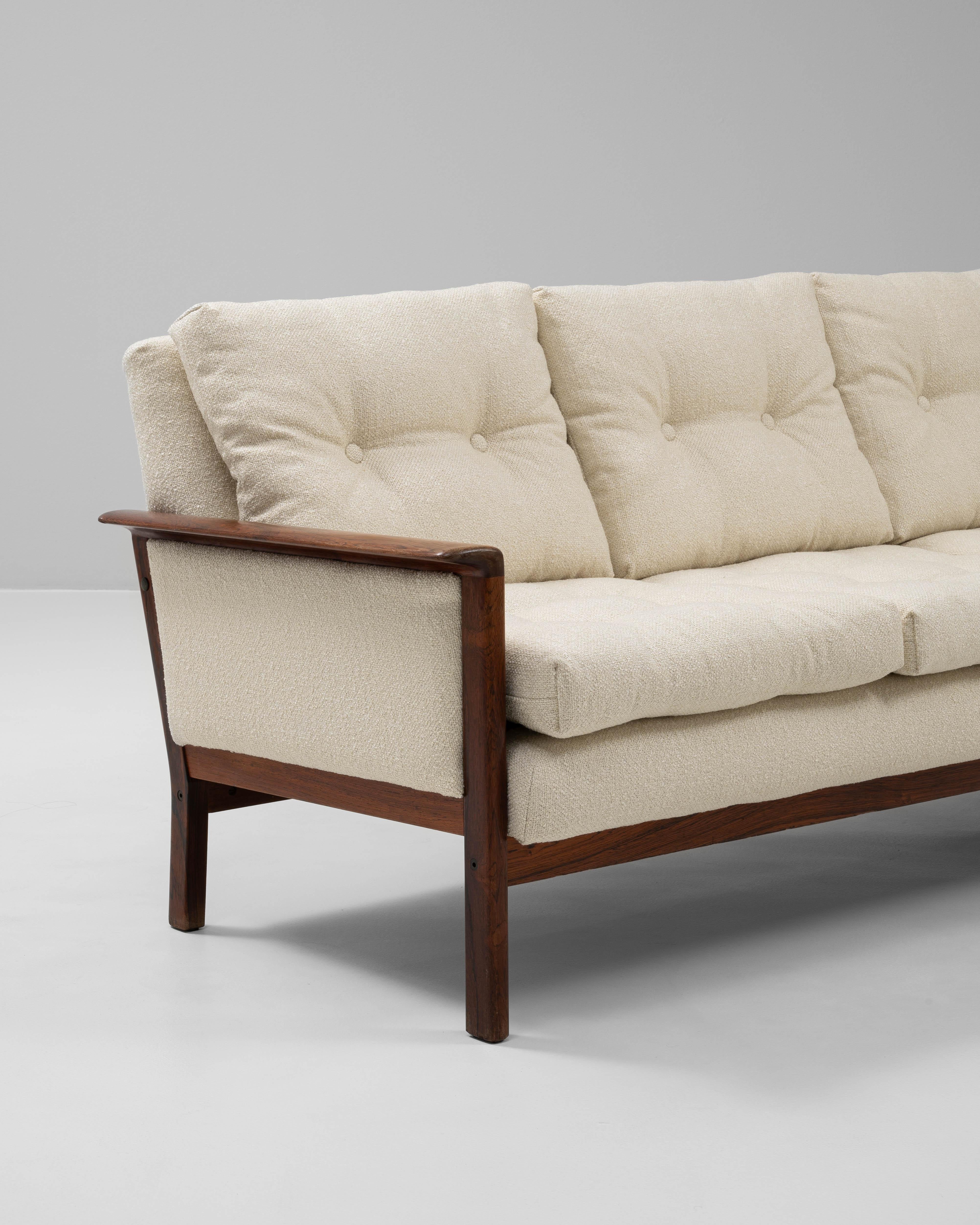 1960s Danish Upholstered Sofa By Hans Olsen im Angebot 3