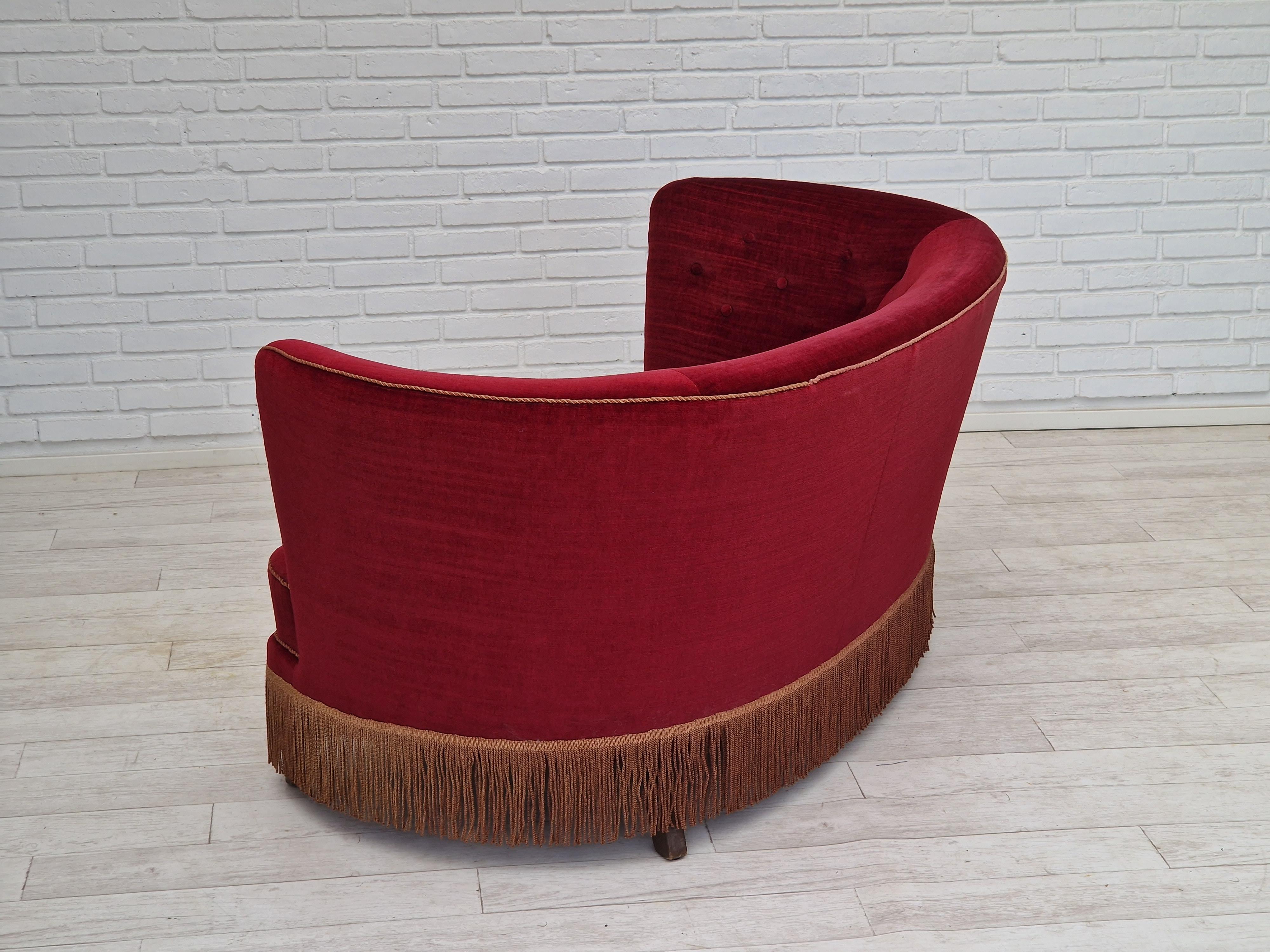 1960s, Danish Vintage 2 Seater 