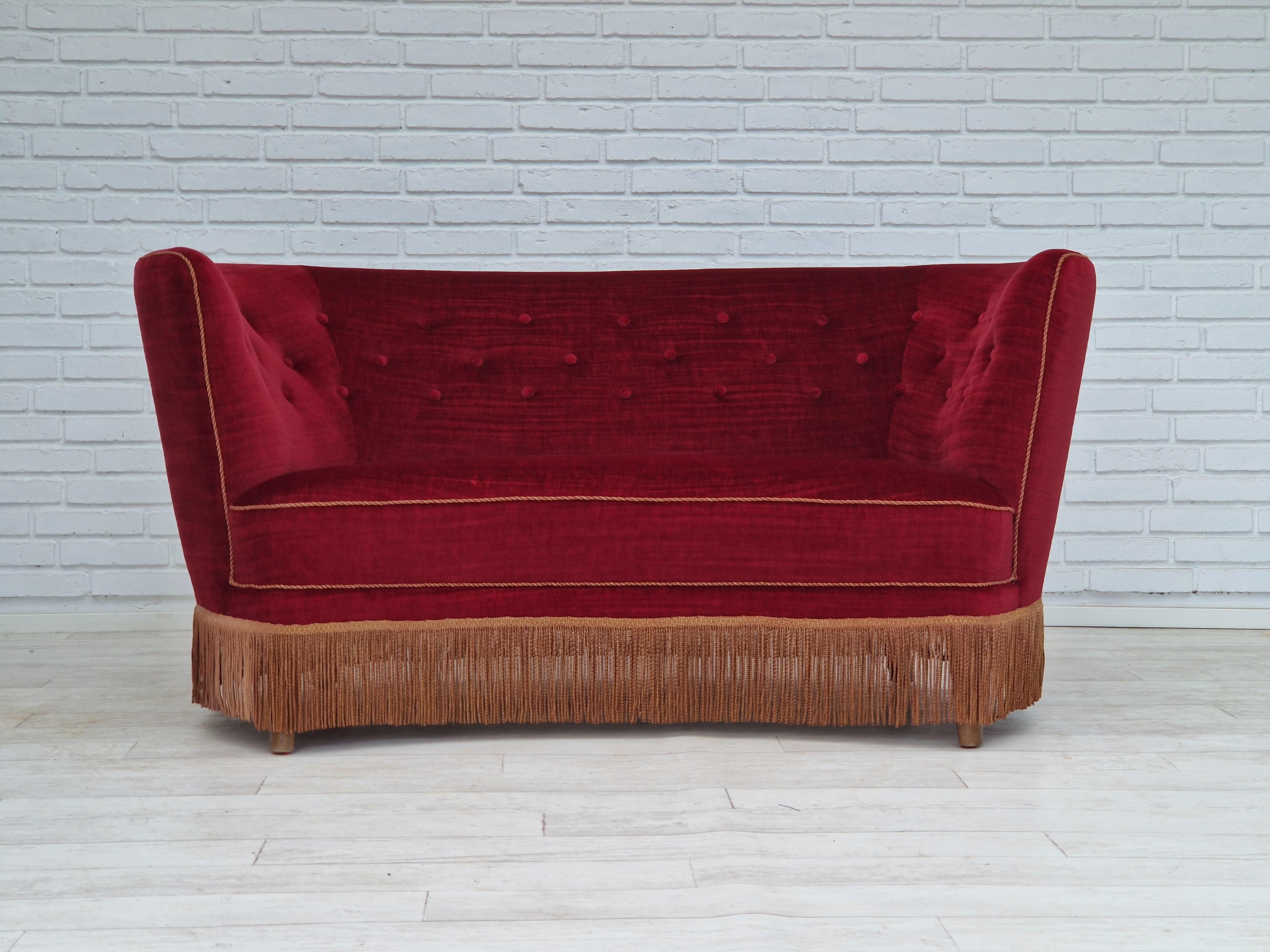 1960s, Danish Vintage 2 Seater 