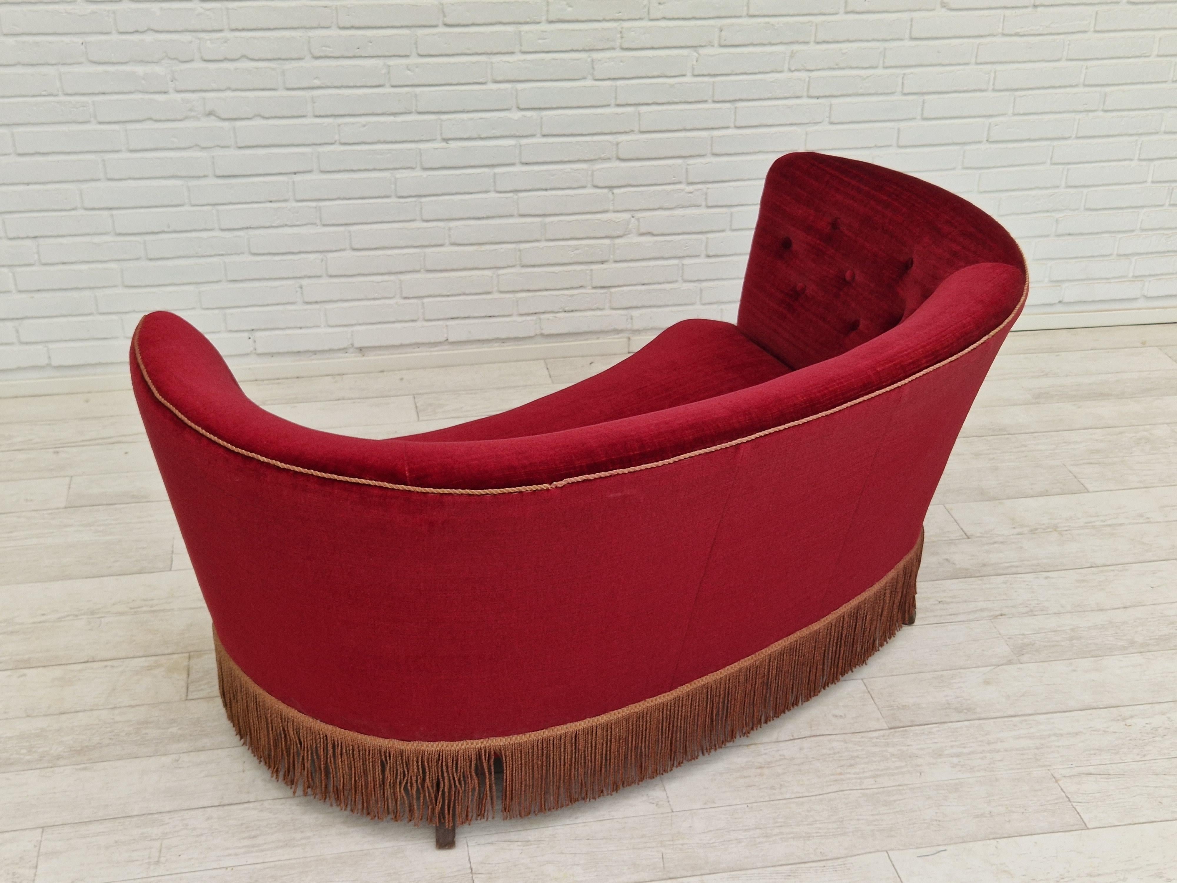 1960s, Danish Vintage 2 Seater 