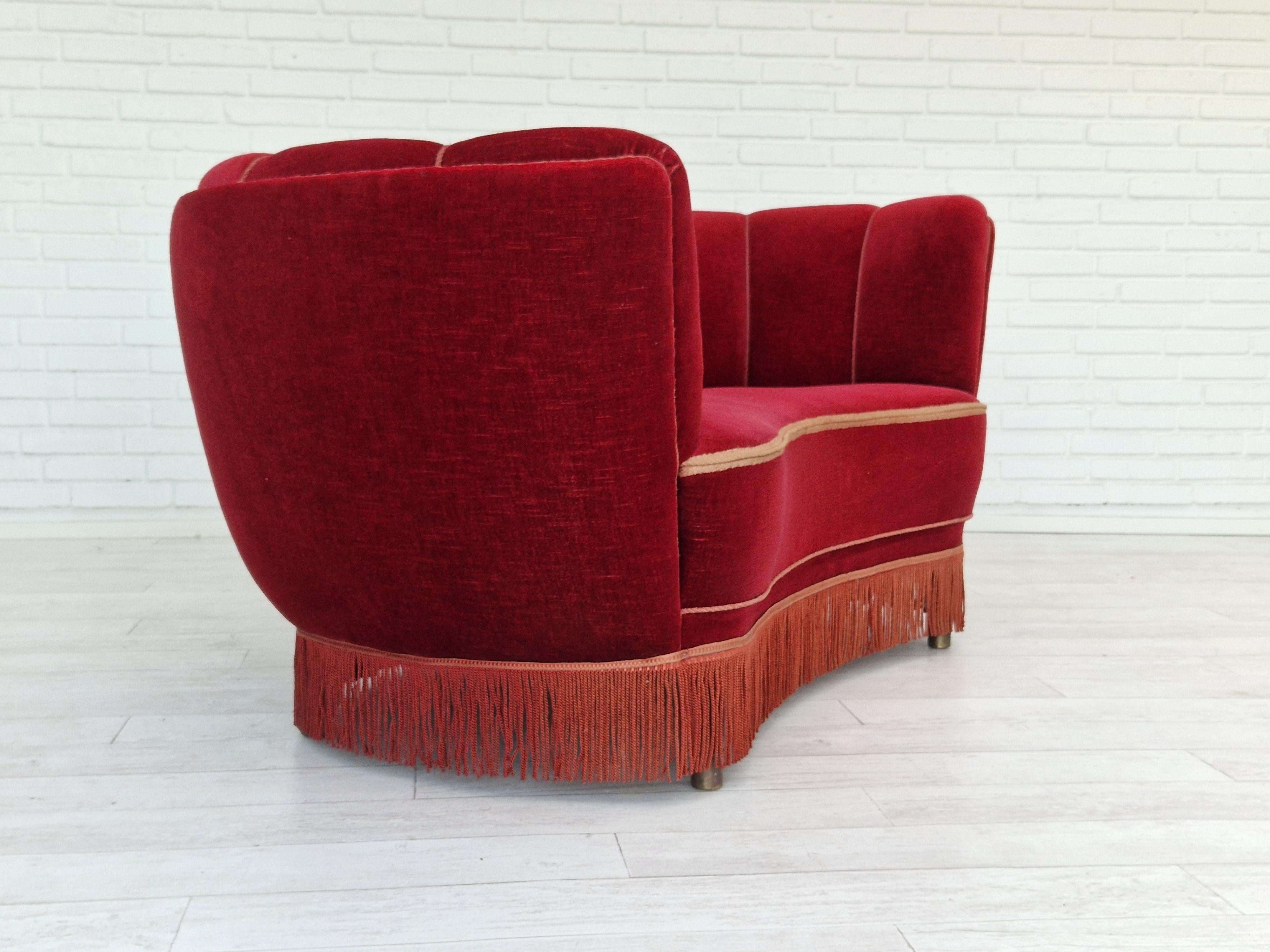 Scandinavian Modern 1960s, Danish Vintage 2 Seater 