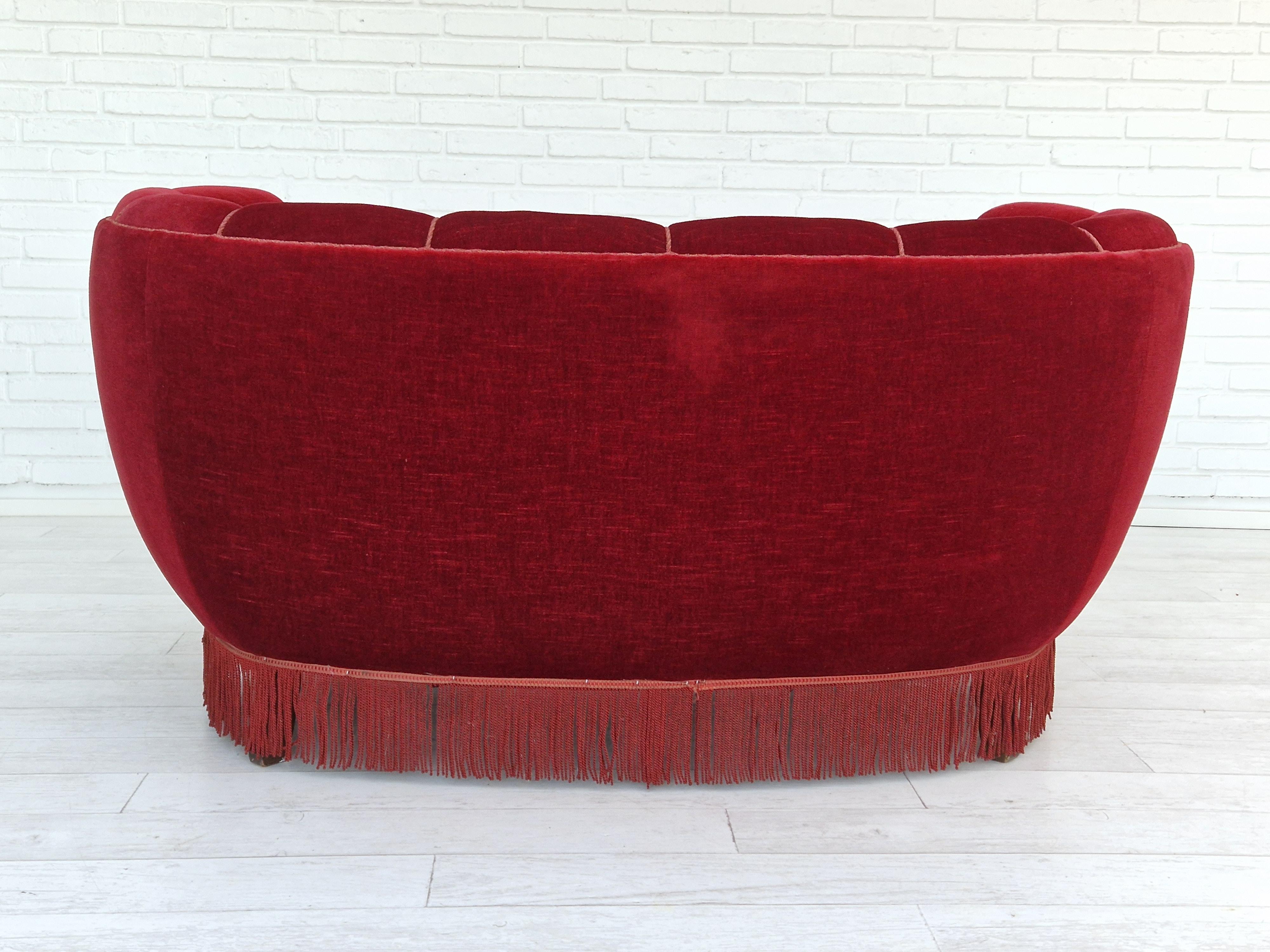 1960s, Danish Vintage 2 Seater 