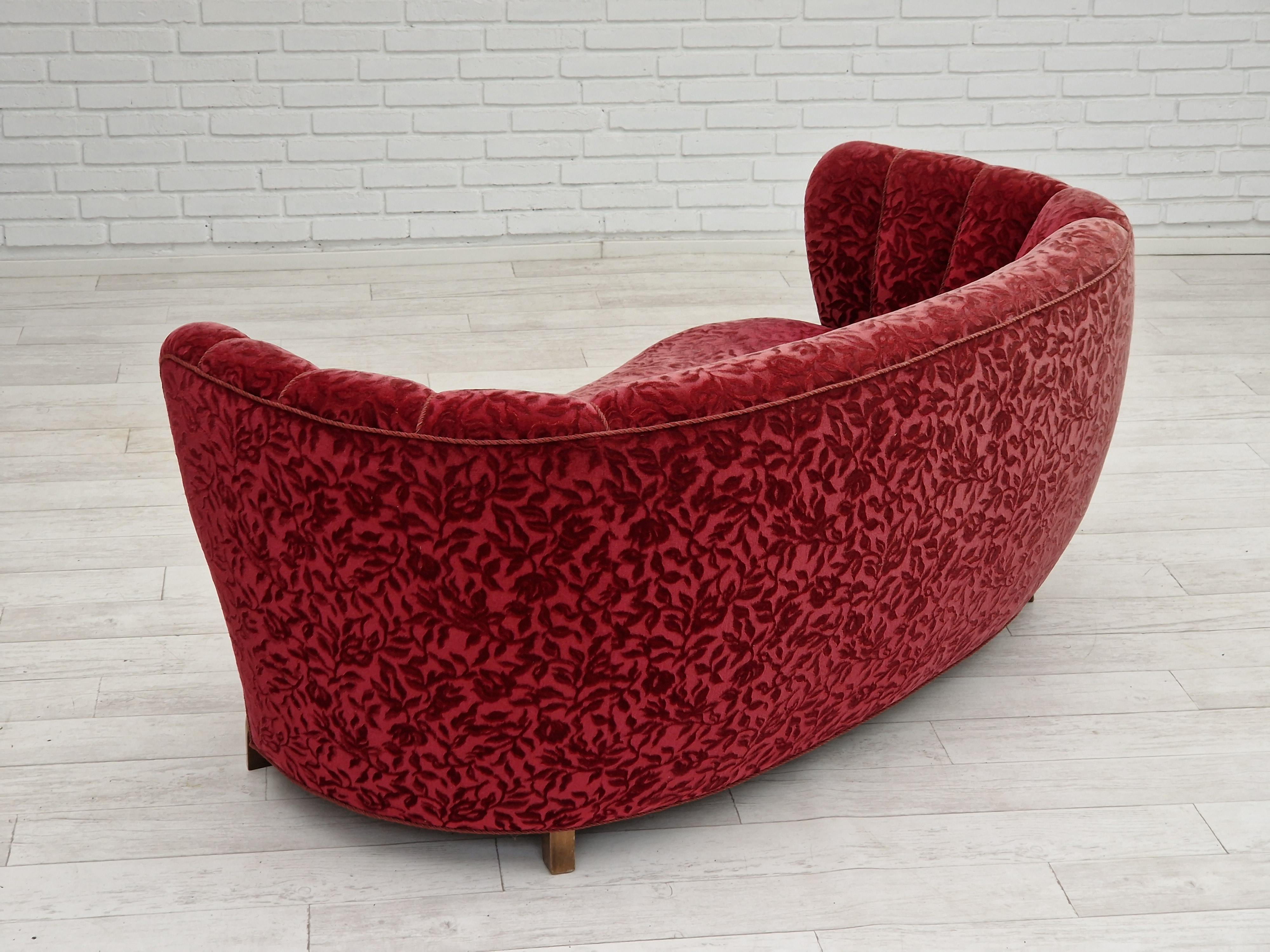 1960s, Danish vintage 2 seater 