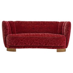 1960s, Danish vintage 2 seater "Banana" sofa, original very good condition.