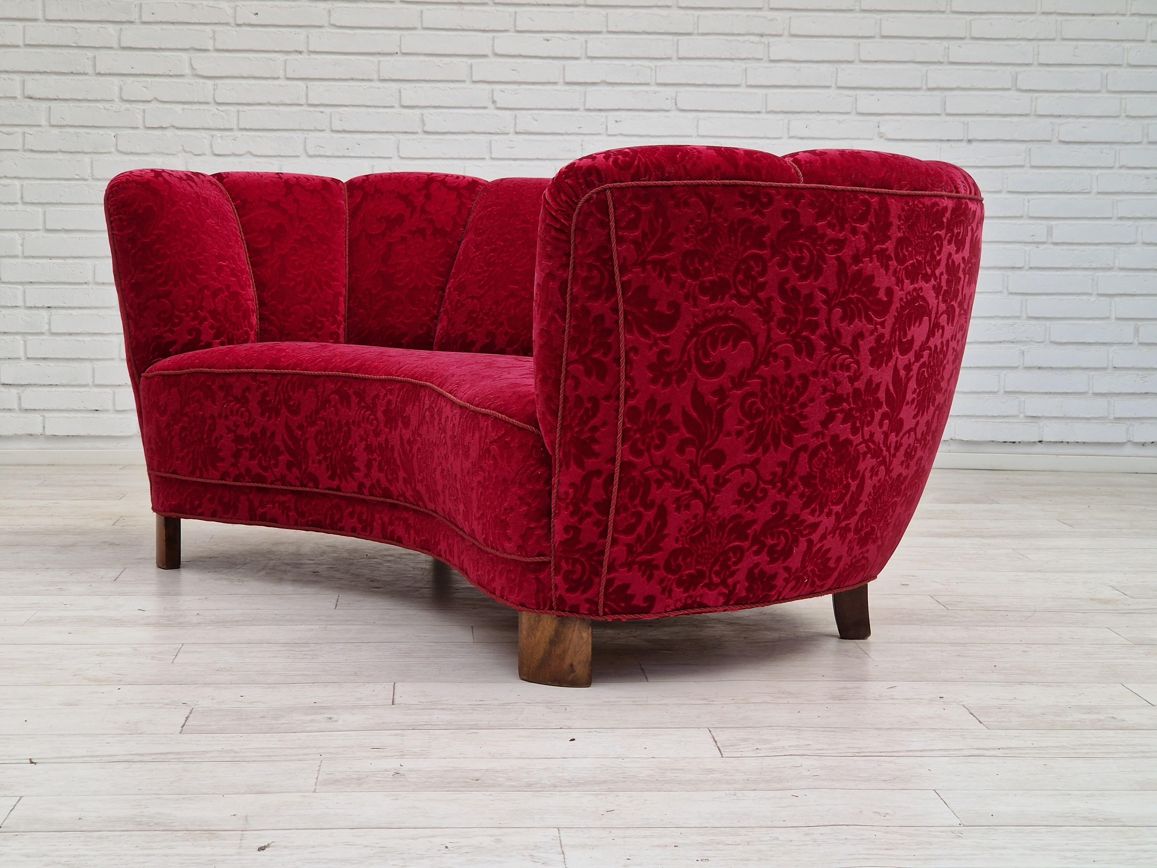 Années 1960, canapé danois vintage à 2 placesanana, très bon état d'origine. en vente 9