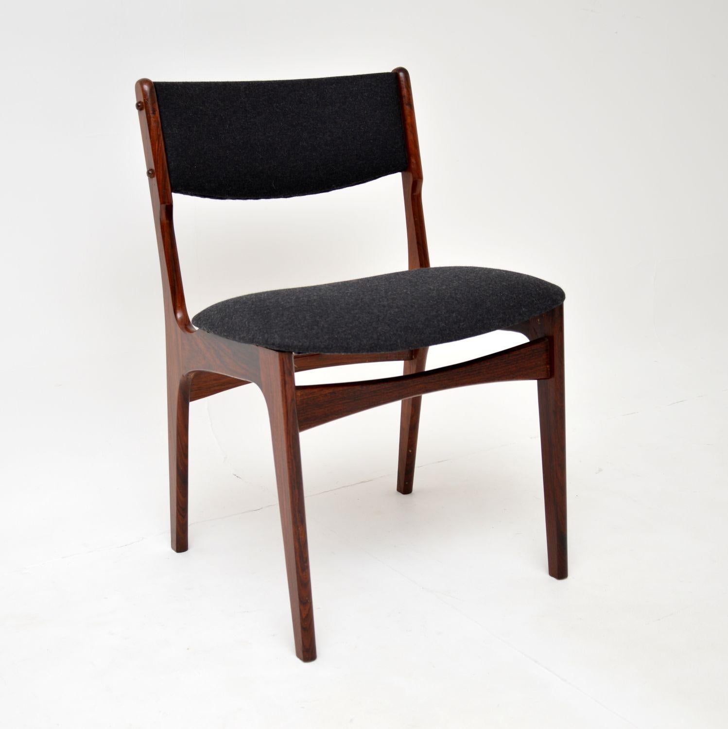 Mid-Century Modern 1960's Danish Vintage Chair by Erik Buch