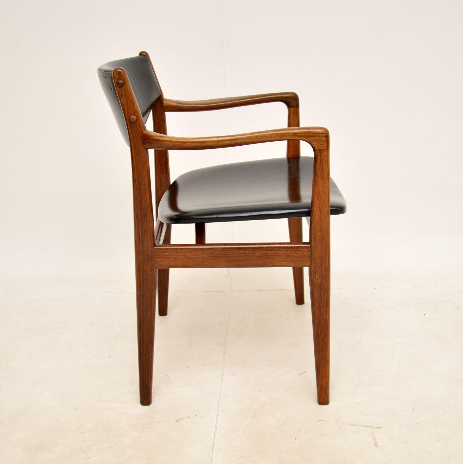 Mid-Century Modern 1960s Danish Vintage Desk Chair / Armchair