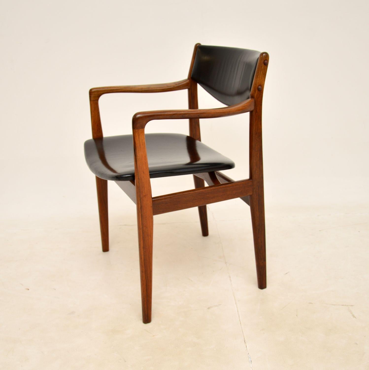 1960s Danish Vintage Desk Chair / Armchair In Good Condition In London, GB