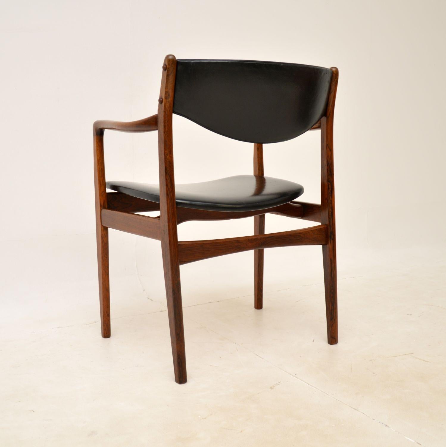 Mid-20th Century 1960s Danish Vintage Desk Chair / Armchair