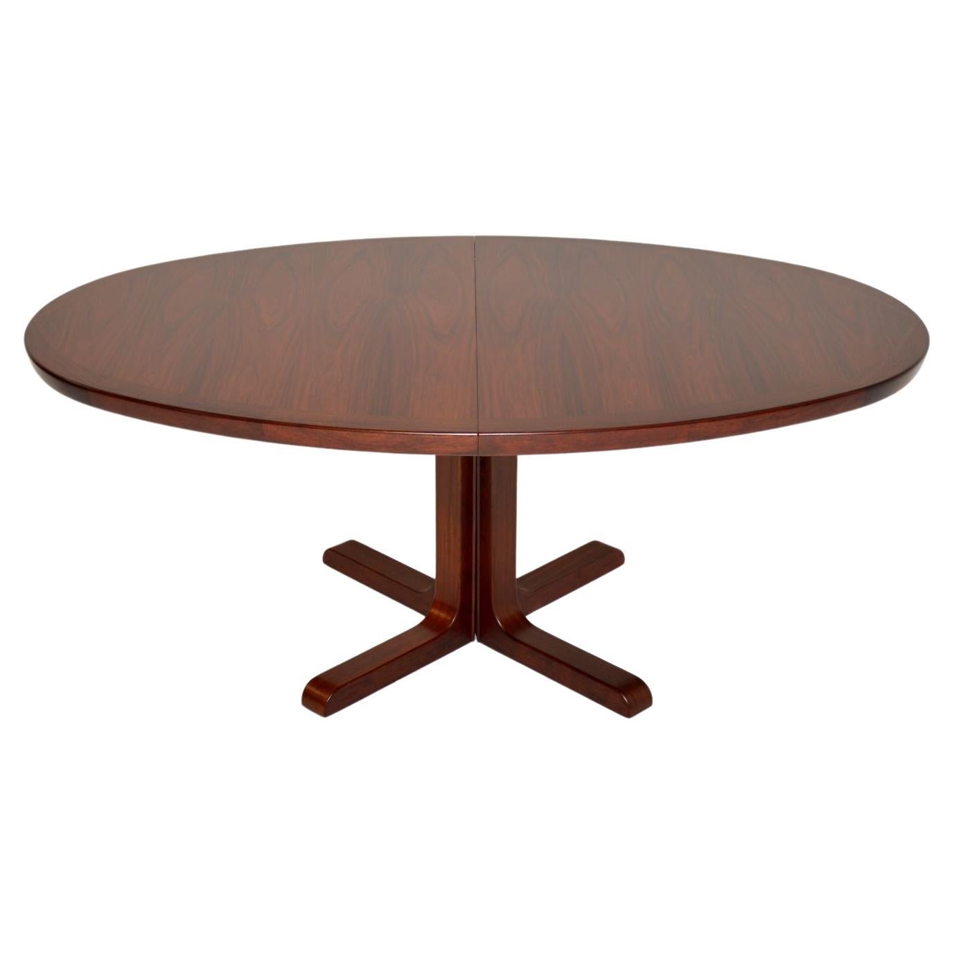 Danish Modern Skovby Rosewood Extendable Surfboard Dining Table at 1stDibs