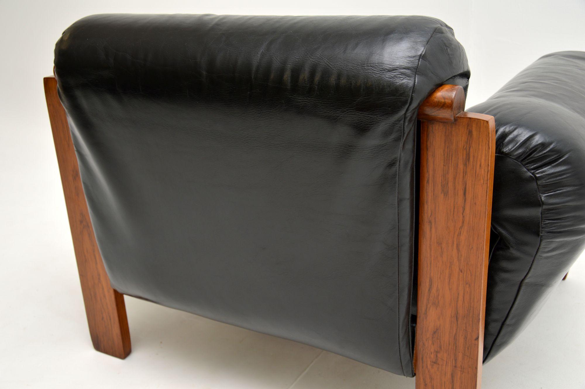 1960s Danish Vintage Leather Armchair 7