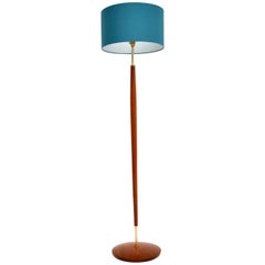 1960’s Danish Vintage Teak & Brass Floor Lamp