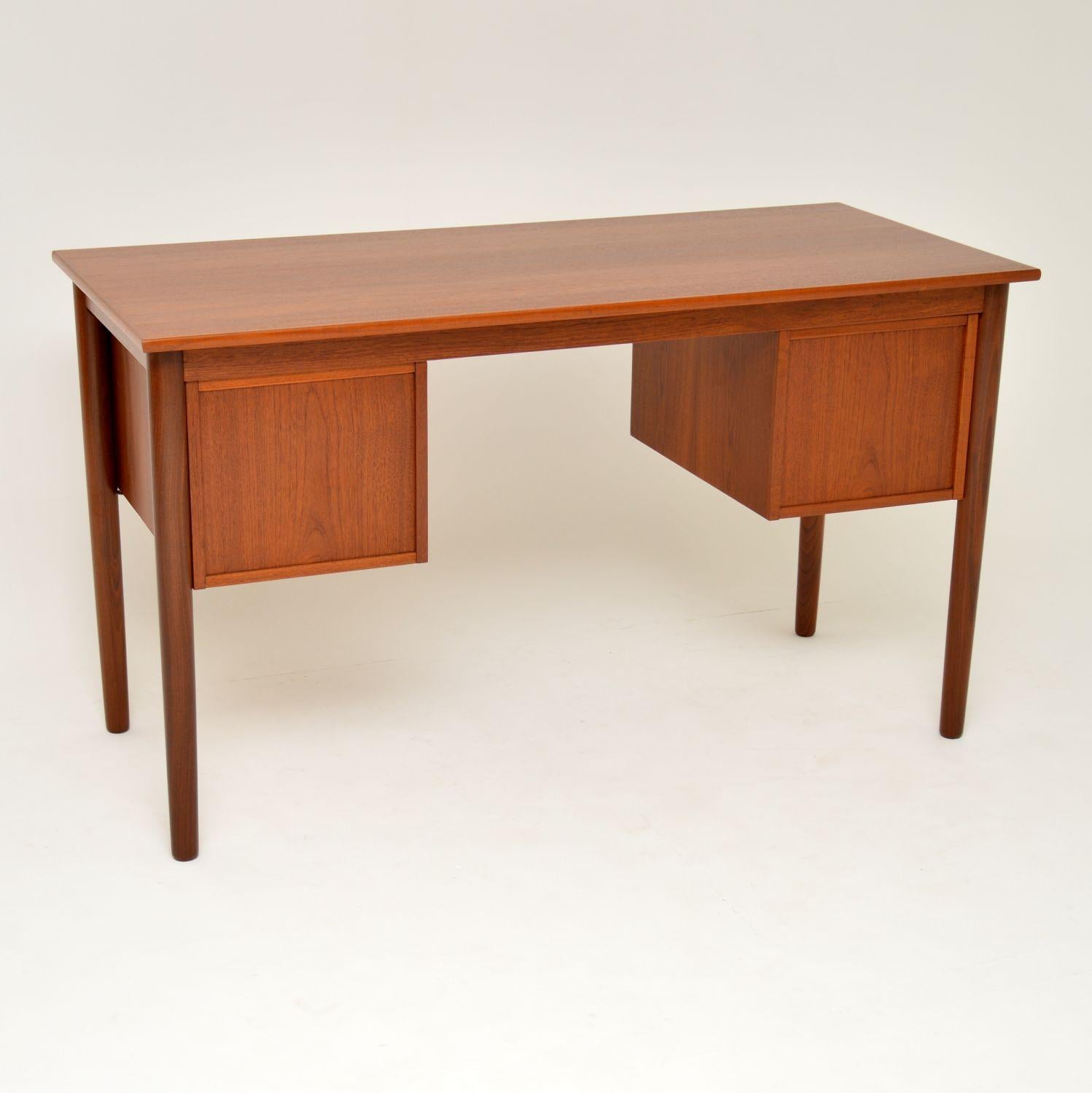 Mid-Century Modern 1960s Danish Vintage Teak Desk