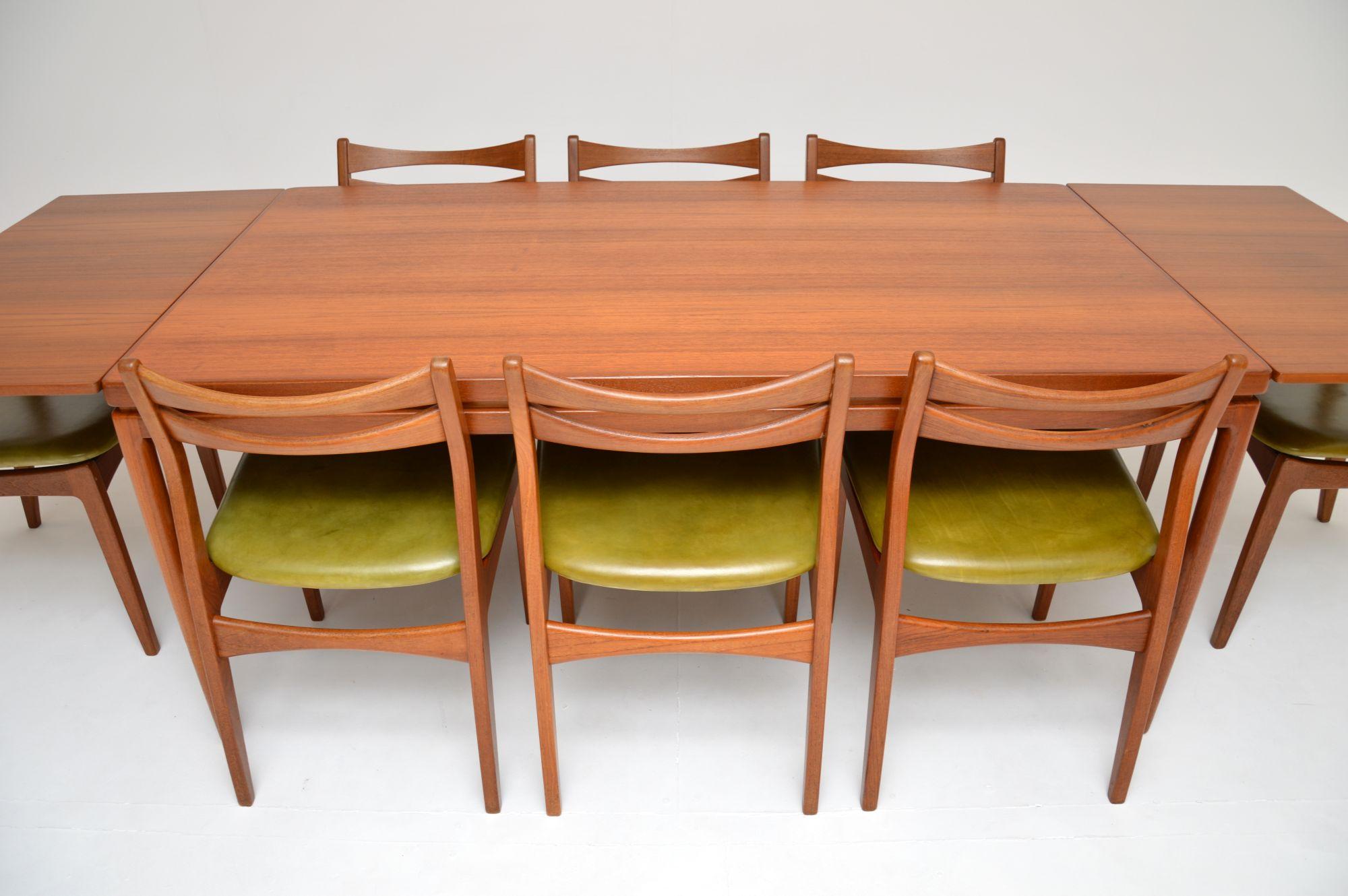 vintage danish dining table and chairs