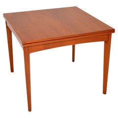 1960's Danish Vintage Teak Extending Dining Table