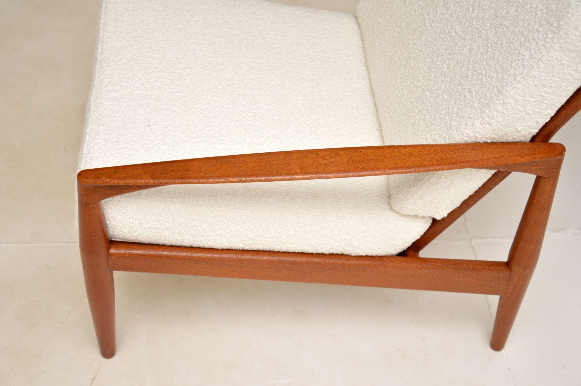 1960s Danish Vintage Teak Paper Knife Armchair by Kai Kristiansen 5