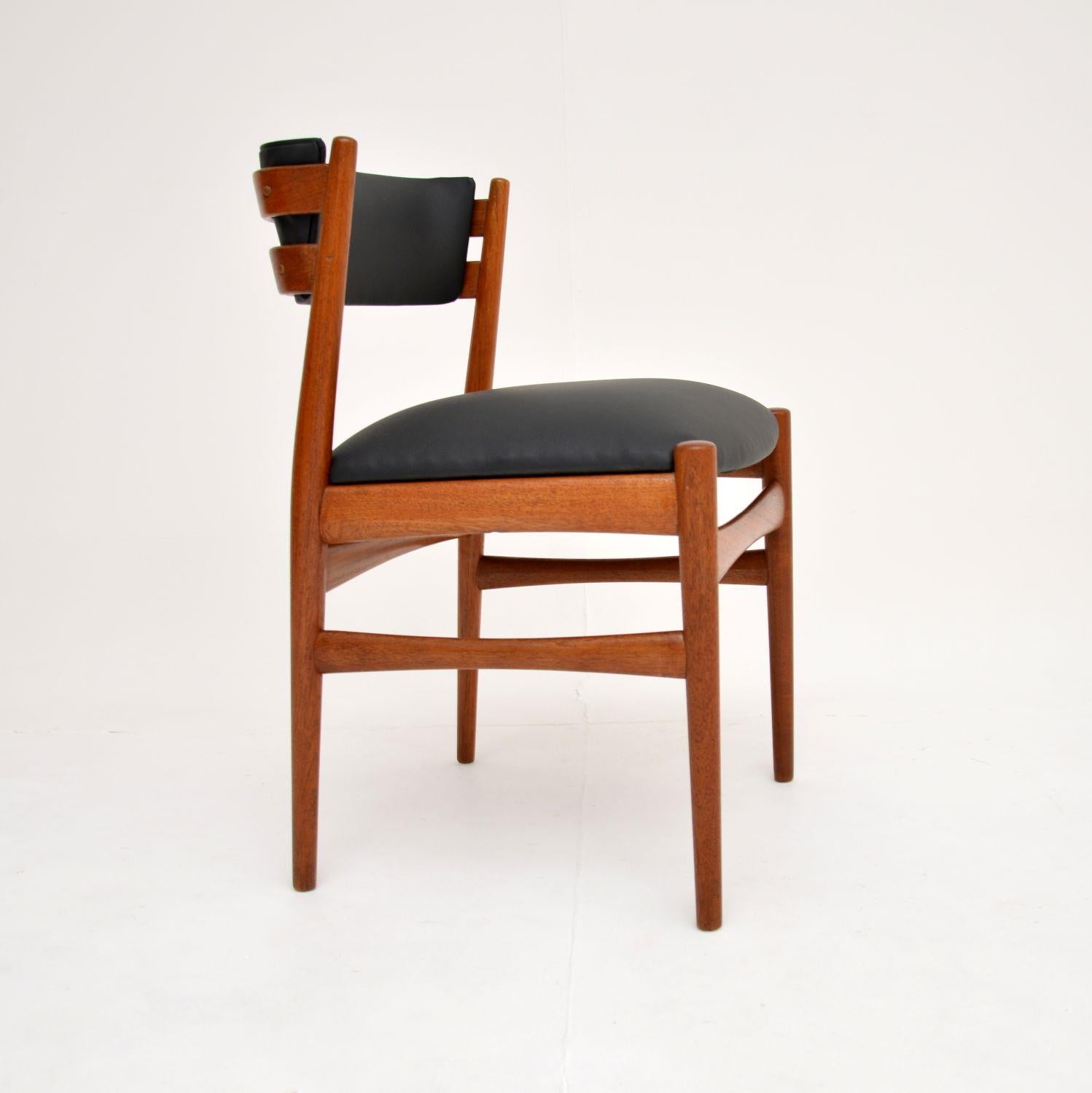 Mid-Century Modern 1960's Danish Vintage Teak Side / Desk Chair