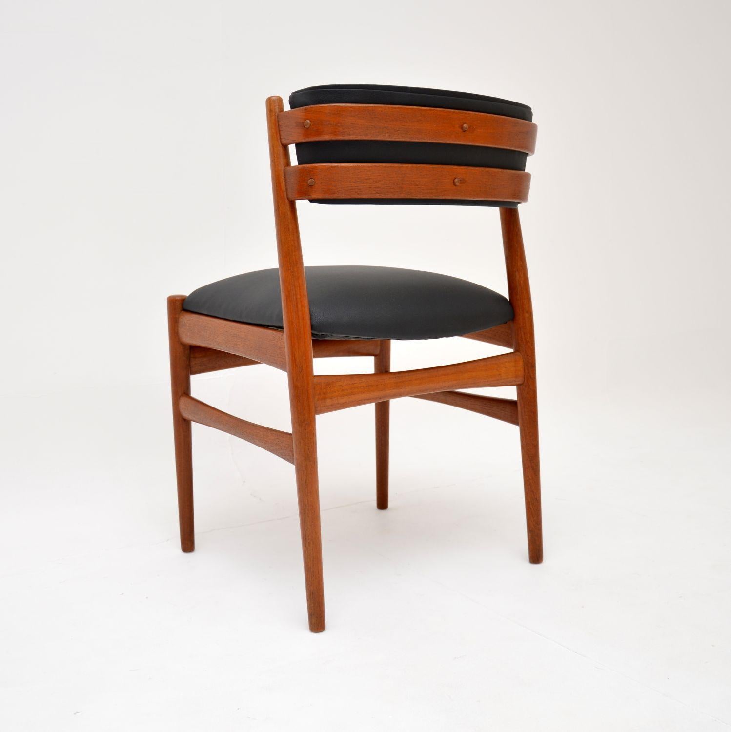1960's Danish Vintage Teak Side / Desk Chair 1