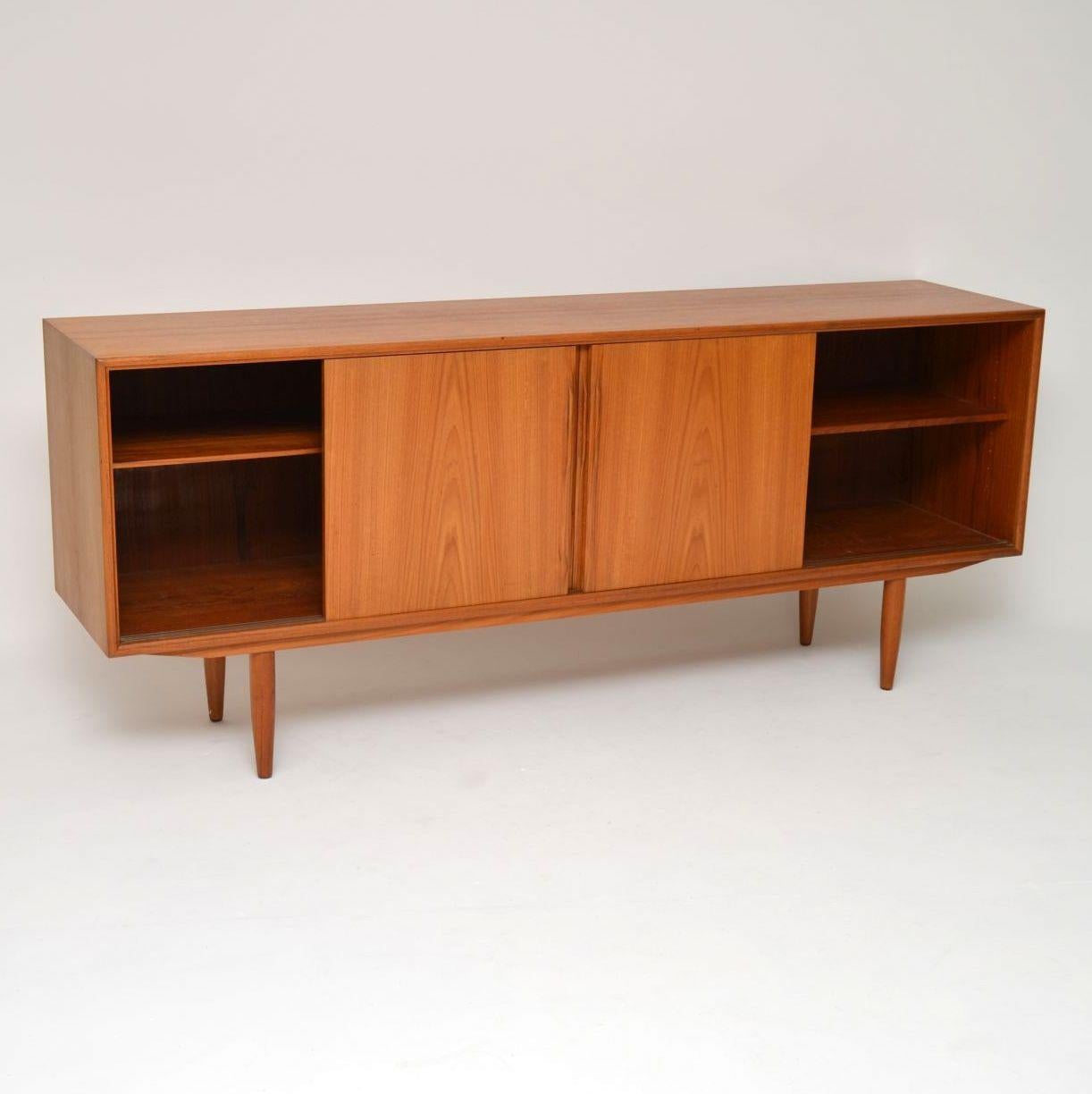 Mid-Century Modern 1960s Danish Vintage Teak Sideboard by Gunni Omann